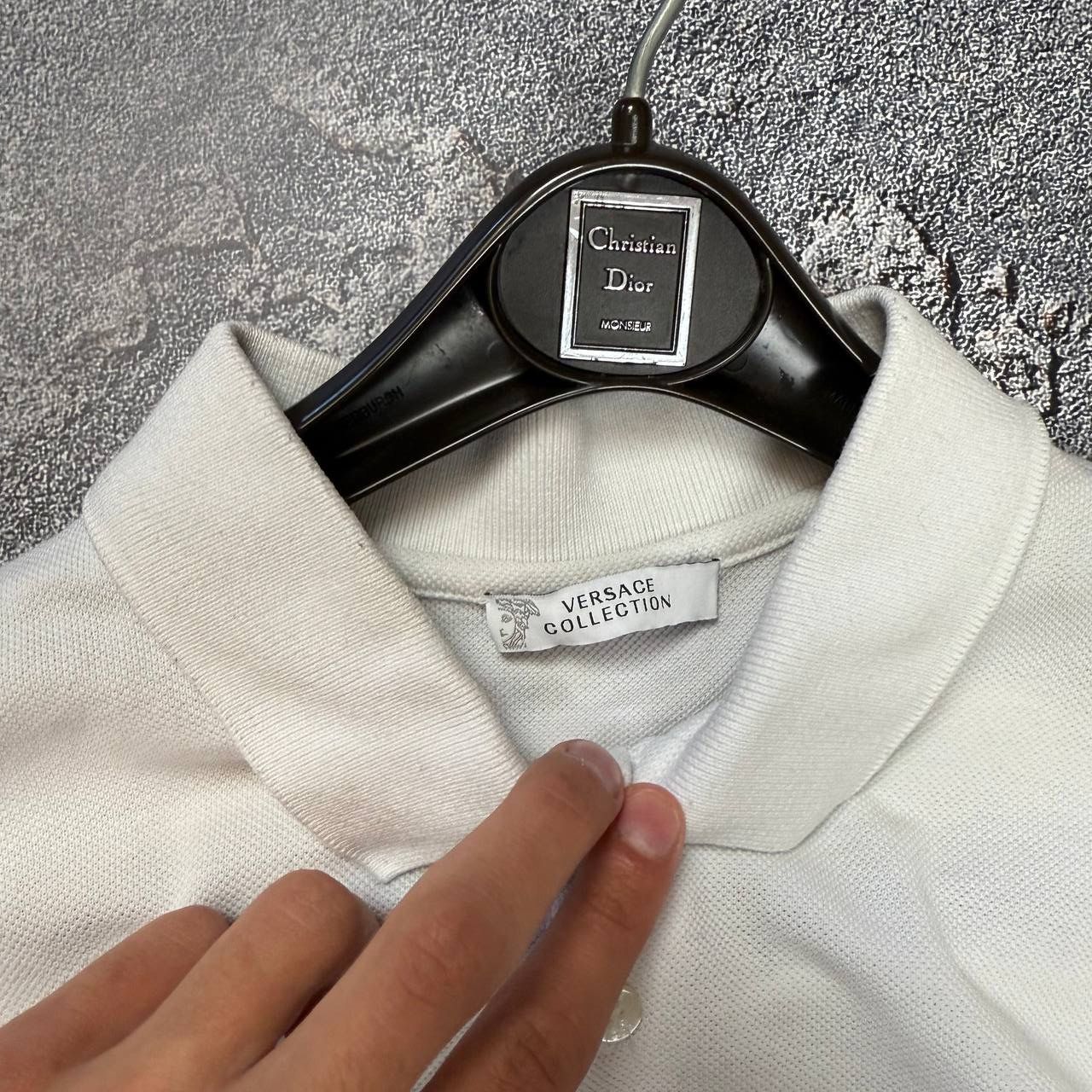 Versace Versace Polo T-shirt Size M White Size US M / EU 48-50 / 2 - 3 Thumbnail