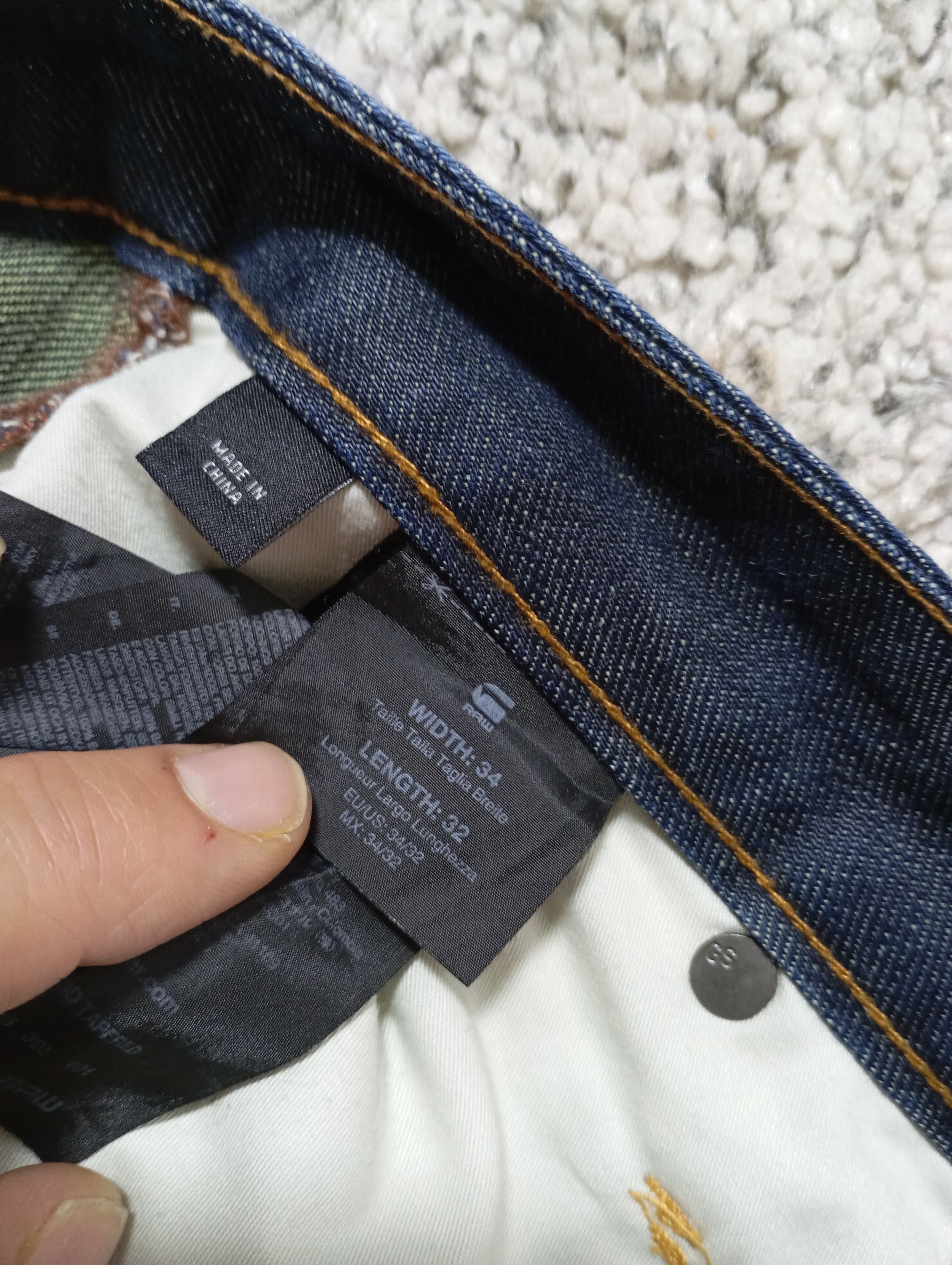 G-Star × Japanese Brand × Vintage Vintage G Star Raw Arc 3D Tapered Denim Pants Jeans Size US 34 / EU 50 - 4 Thumbnail