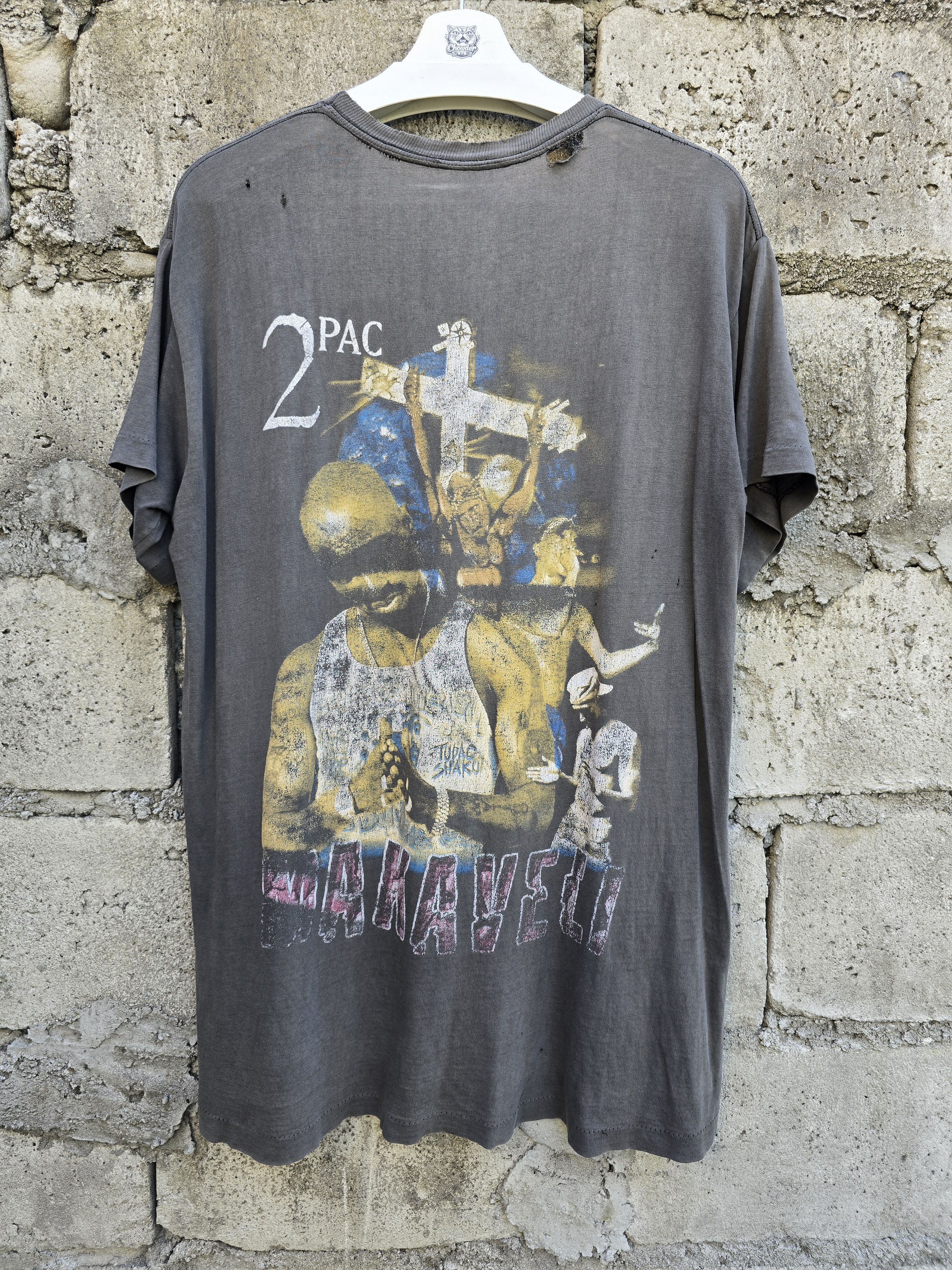 Vintage Vintage 1997 Tupac Shakur "Gridlock'd" Movie Promo Tee Size US XL / EU 56 / 4 - 5 Thumbnail