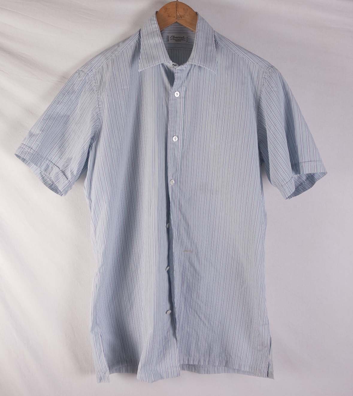 Charvet Charvet Shirt Short Sleeve Size M Stripe Size US M / EU 48-50 / 2 - 2 Thumbnail