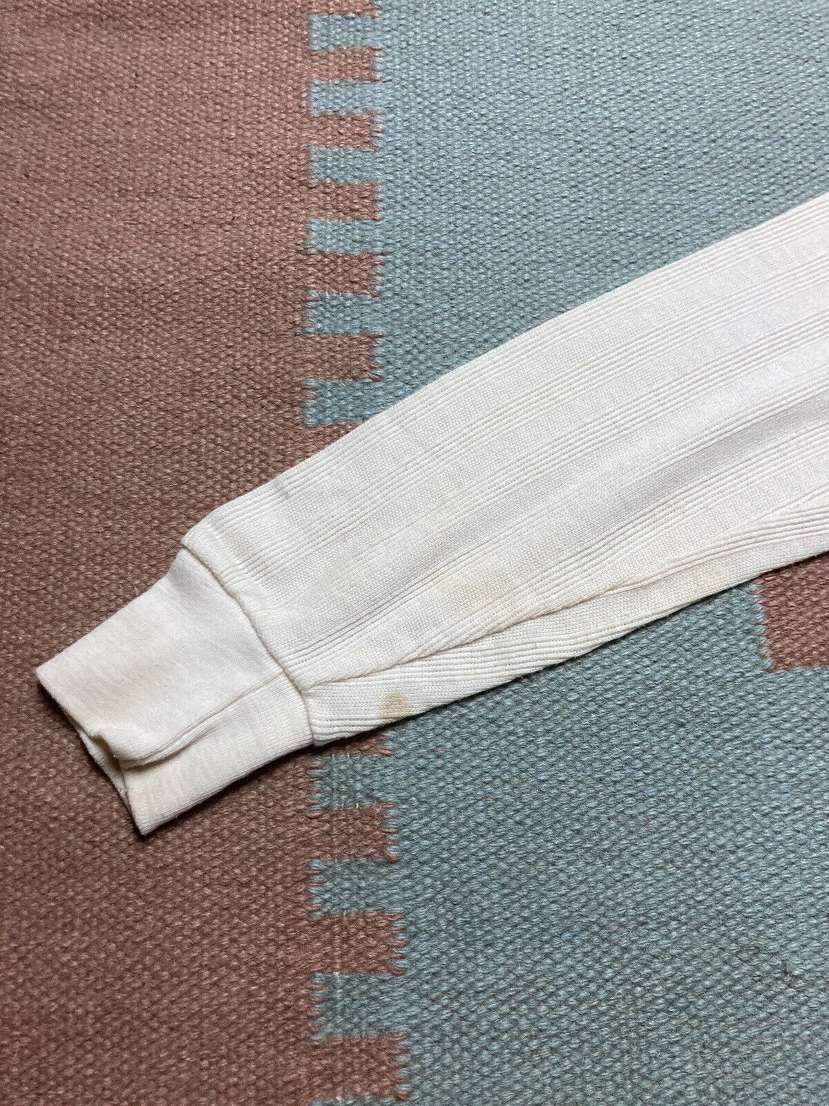 Vintage 70s shirt ribbed turtleneck JCPenney youth kids 12 baby tee Size XS / US 0-2 / IT 36-38 - 3 Thumbnail
