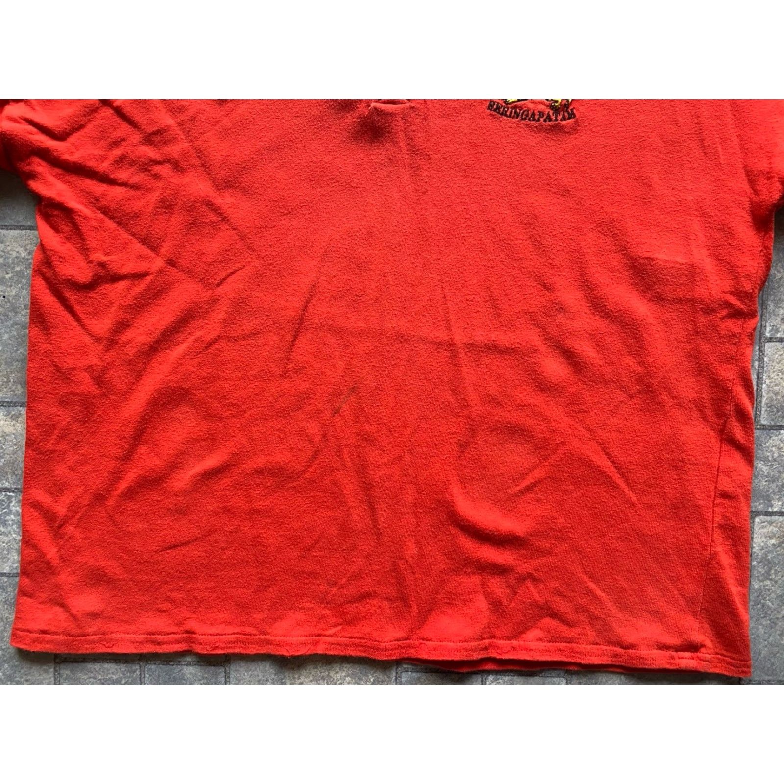 Vintage Moette Rugby Style Shirt Men’s XL Long Sleeve Polo Orange Flaws Wear Seringapatam Size US XL / EU 56 / 4 - 3 Thumbnail