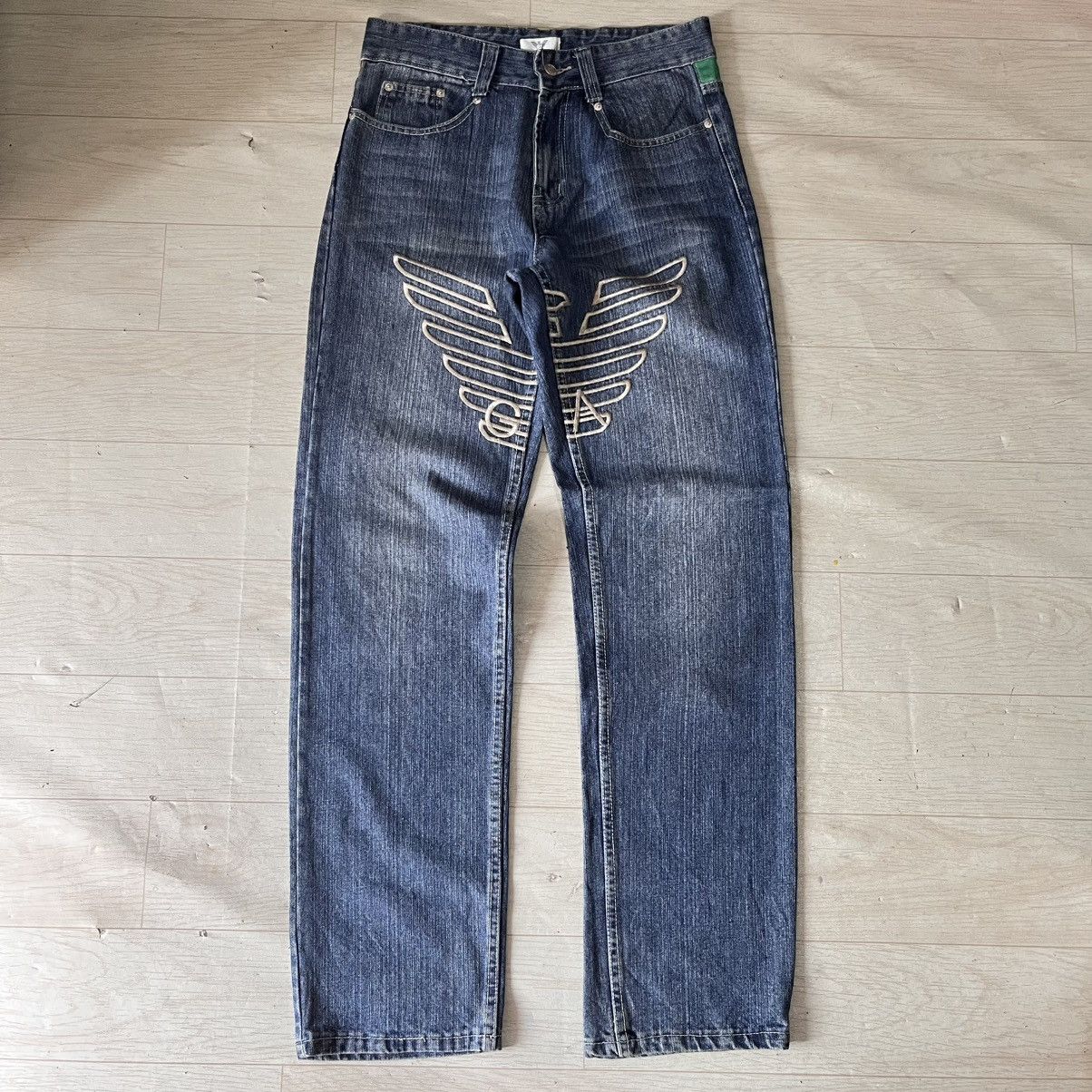 Giorgio Armani 💥RARE💥 Vintage Giorgio Armani jeans embroidered logo Size US 32 / EU 48 - 1 Thumbnail