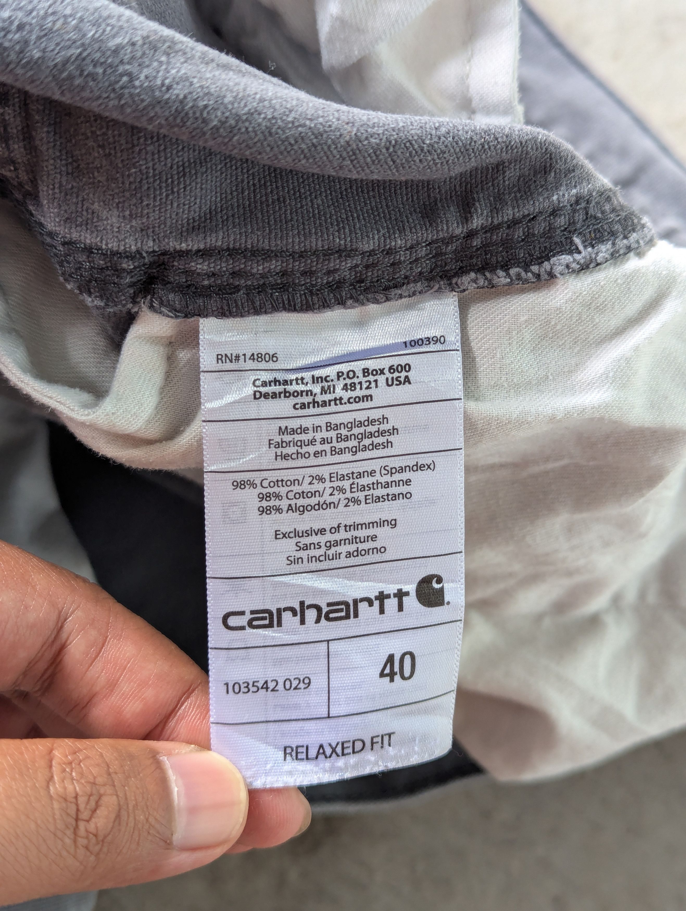 Carhartt Distressed Faded Painter Gray Carhartt Short Cargo Pants Size US 40 / EU 56 - 11 Thumbnail