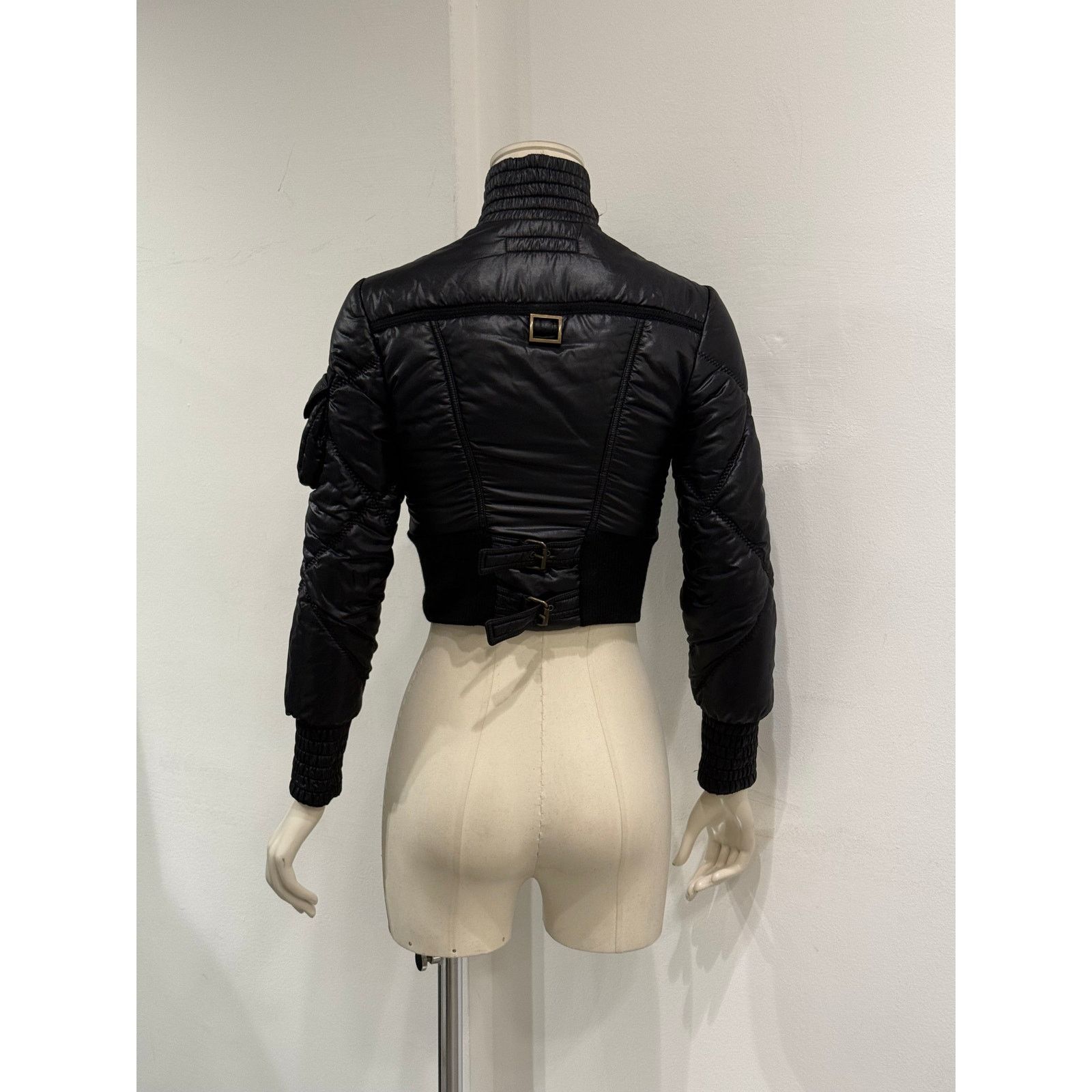 Roberto Cavalli 2000S Cavalli ultra-cropped cargo puffer jacket Size S / US 4 / IT 40 - 7 Thumbnail