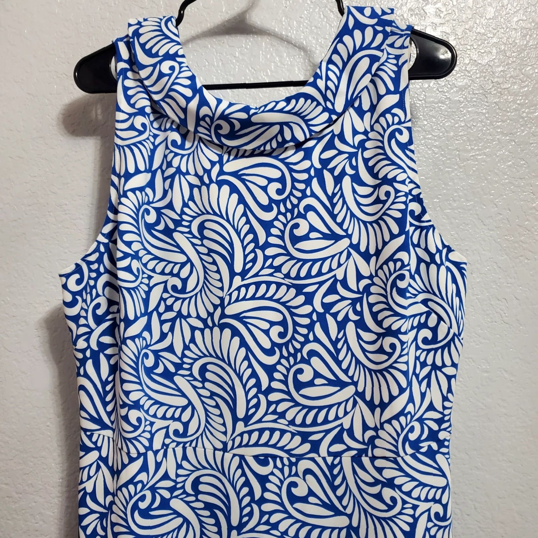 Boden Boden Dress Women 16/18R Blue White Paisley Clarissa Midi Sleeveless Lined Size XXL / US 16-18 / IT 52-54 - 7 Thumbnail