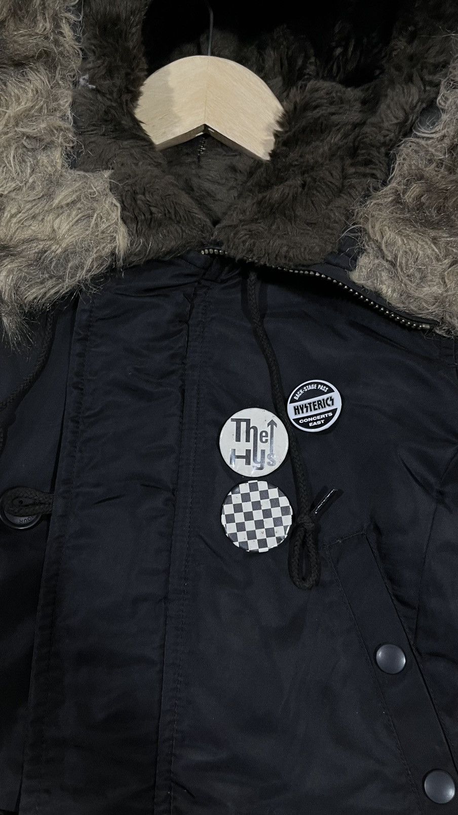 In The Attic 2000s Hysteric Glamour - N3B Fur Hoodie Jacket Size US M / EU 48-50 / 2 - 4 Thumbnail