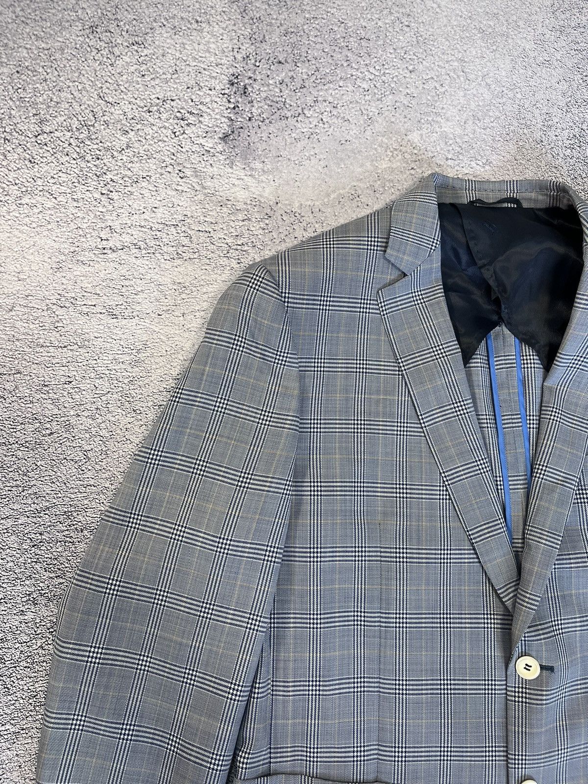 Balmain Balmain Paris Men’s Blazer Jacket Striped Wool Gray Slim Fit Size 52R - 3 Thumbnail