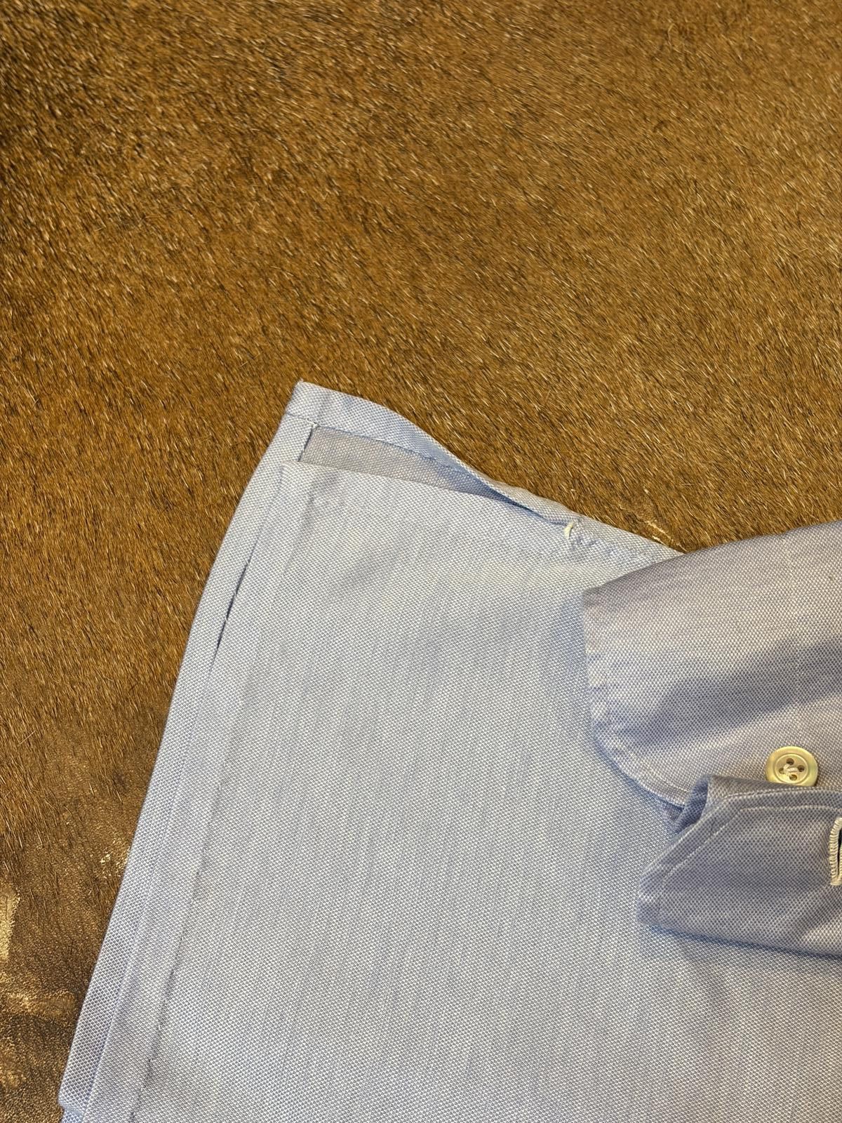 Kiton Kiton Light Blue Stretch Cotton Jersey Shirt Size US XL / EU 56 / 4 - 6 Thumbnail