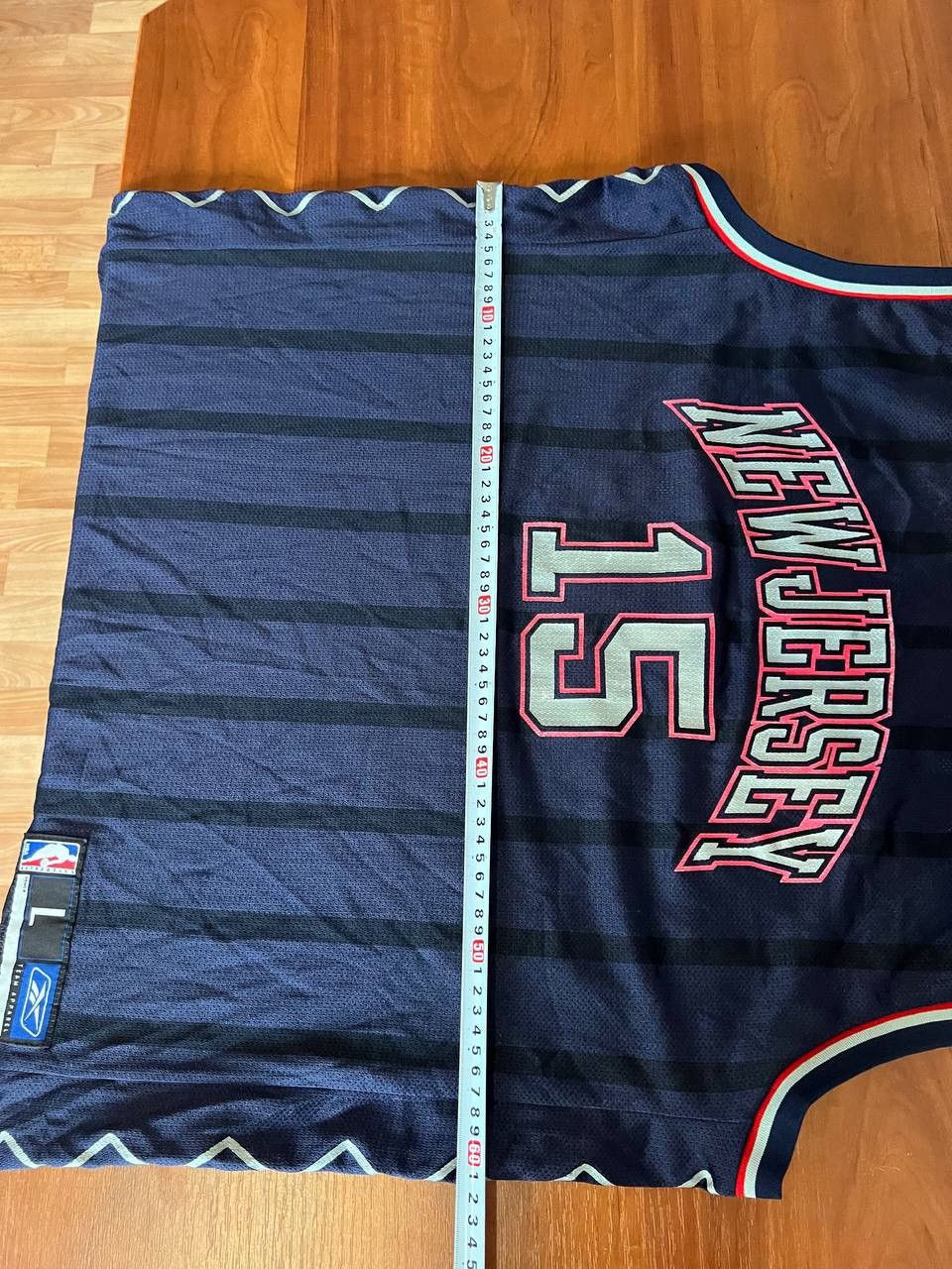 NBA VINTAGE NEW JERSEY NETS #15 CARTER REEBOK BASKETBALL JERSEY Size US L / EU 52-54 / 3 - 23 Thumbnail