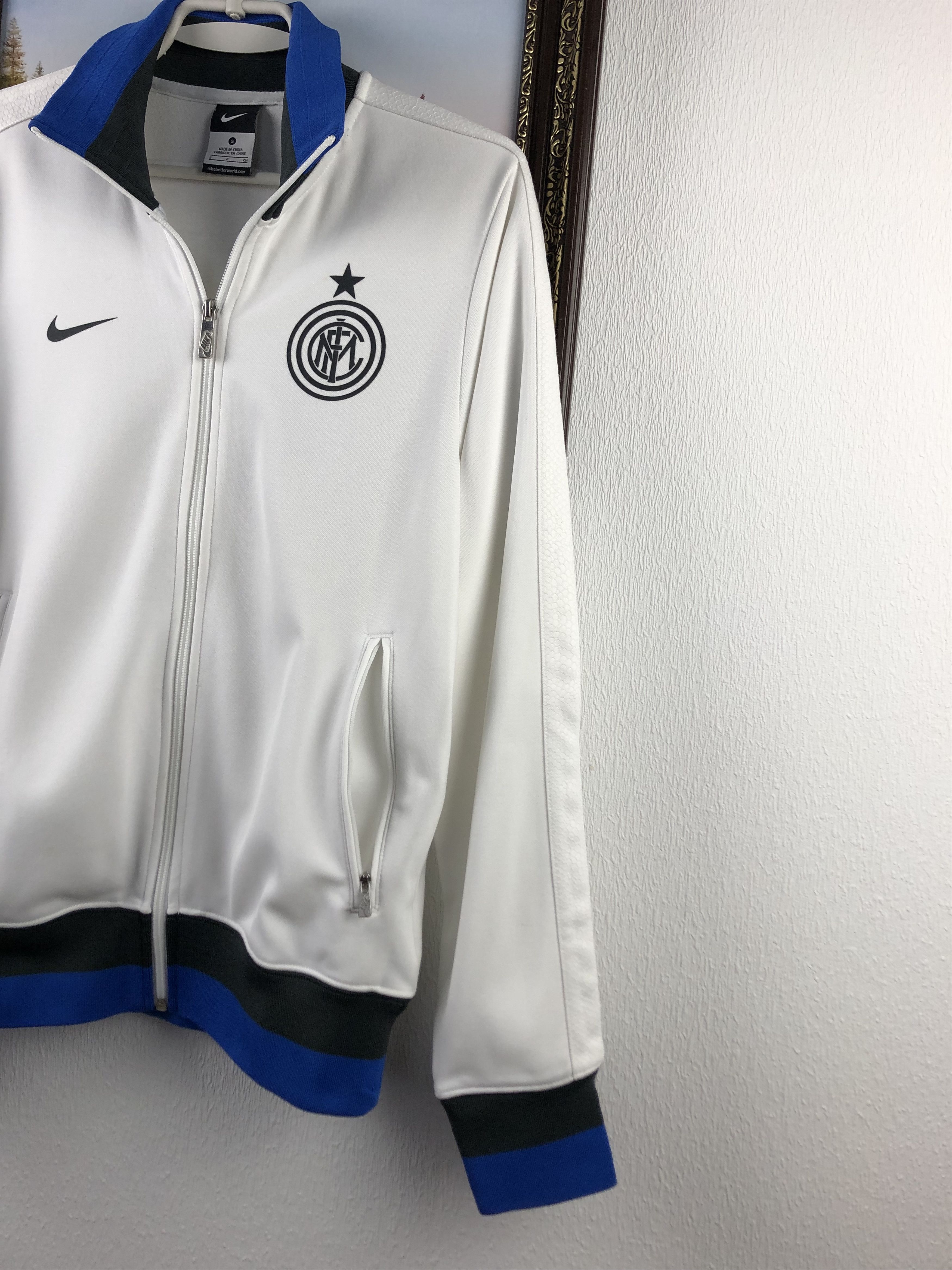 Nike Internazionale Inter Football Jacket Nike Soccer White Zip Size US S / EU 44-46 / 1 - 6 Thumbnail