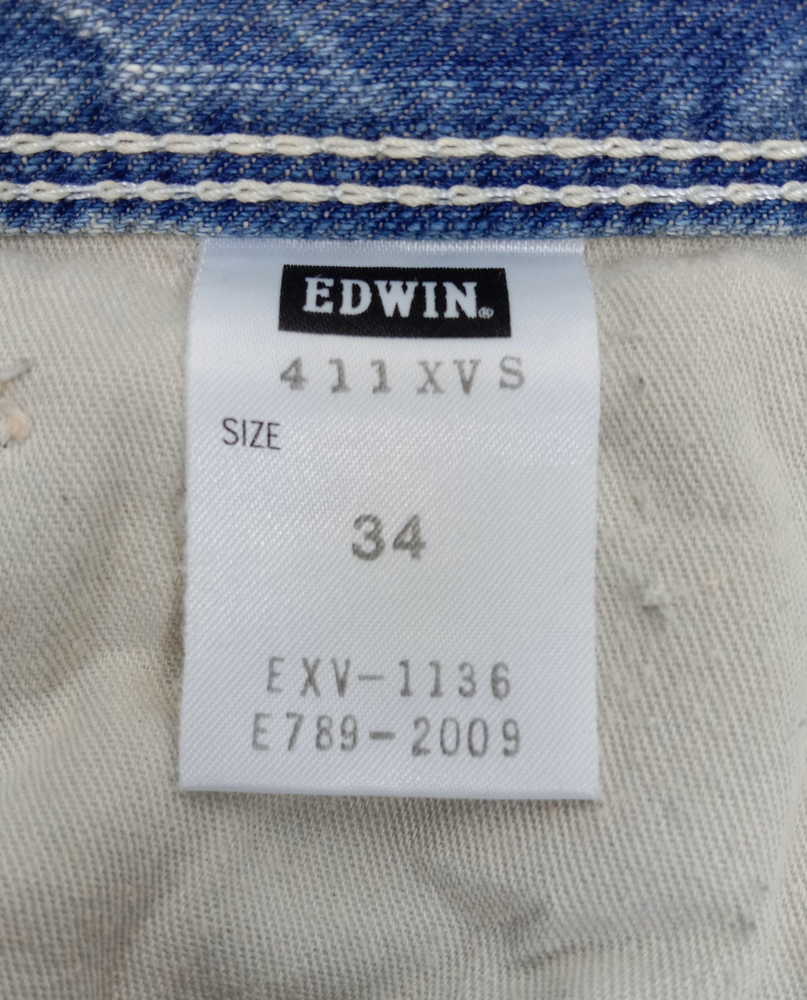 Edwin Vintage Edwin XV Buckle Back Patched Flare Jeans Size US 34 / EU 50 - 12 Thumbnail