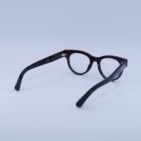 Gucci Gucci GG1792O 002 Eyeglasses Dark Havana 46mm Square Frame Size ONE SIZE - 9 Thumbnail