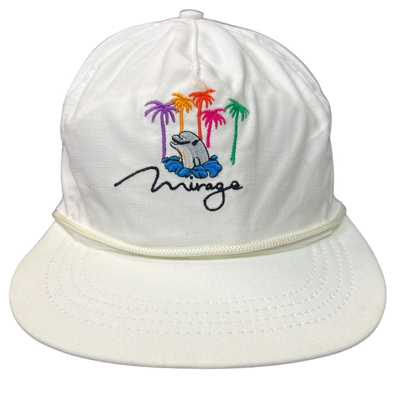 Mirage Vintage 90s Mirage Hotel Casino Golf Hat Cap Dolphins Vegas Size ONE SIZE - 8 Thumbnail