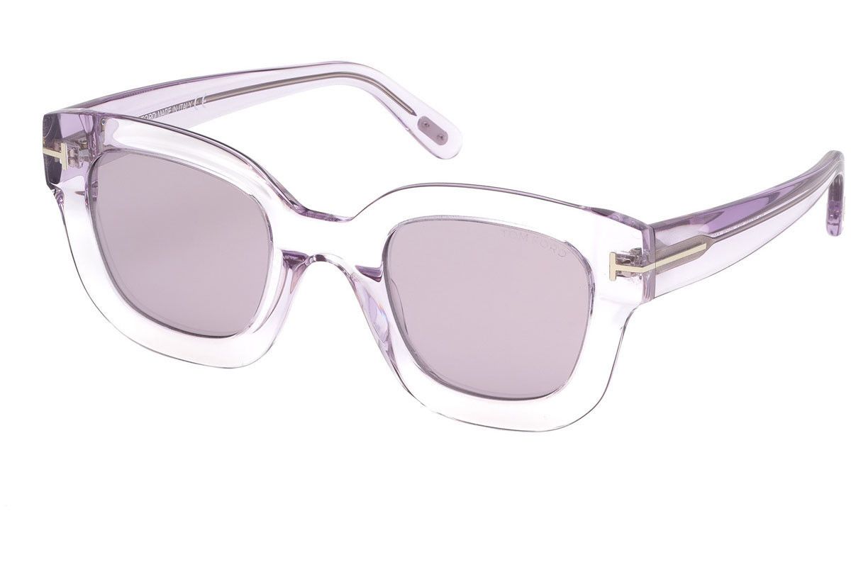 TOM FORD PIA TF659 78Z VIOLET CRYSTAL SQUARE SUNGLASSES