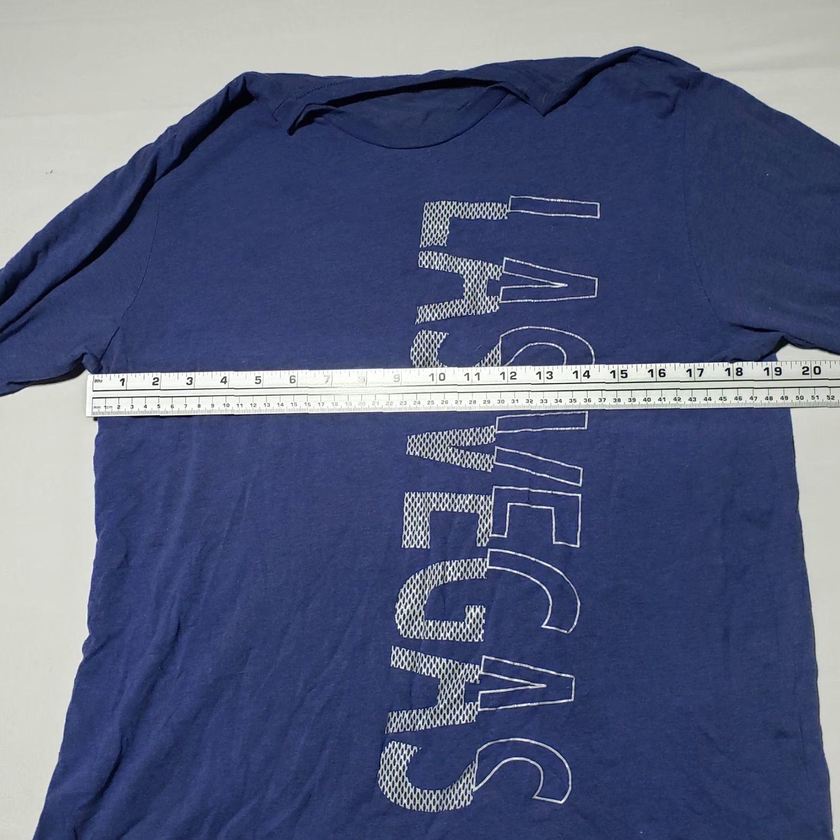 Vintage Las Vegas Blue Long Sleeve Crew Neck Tee Shirt Adult Men M Blue Shirt Mens Long Sleeve Crew Neck T-Shirt 90s? Size US M / EU 48-50 / 2 - 2 Thumbnail