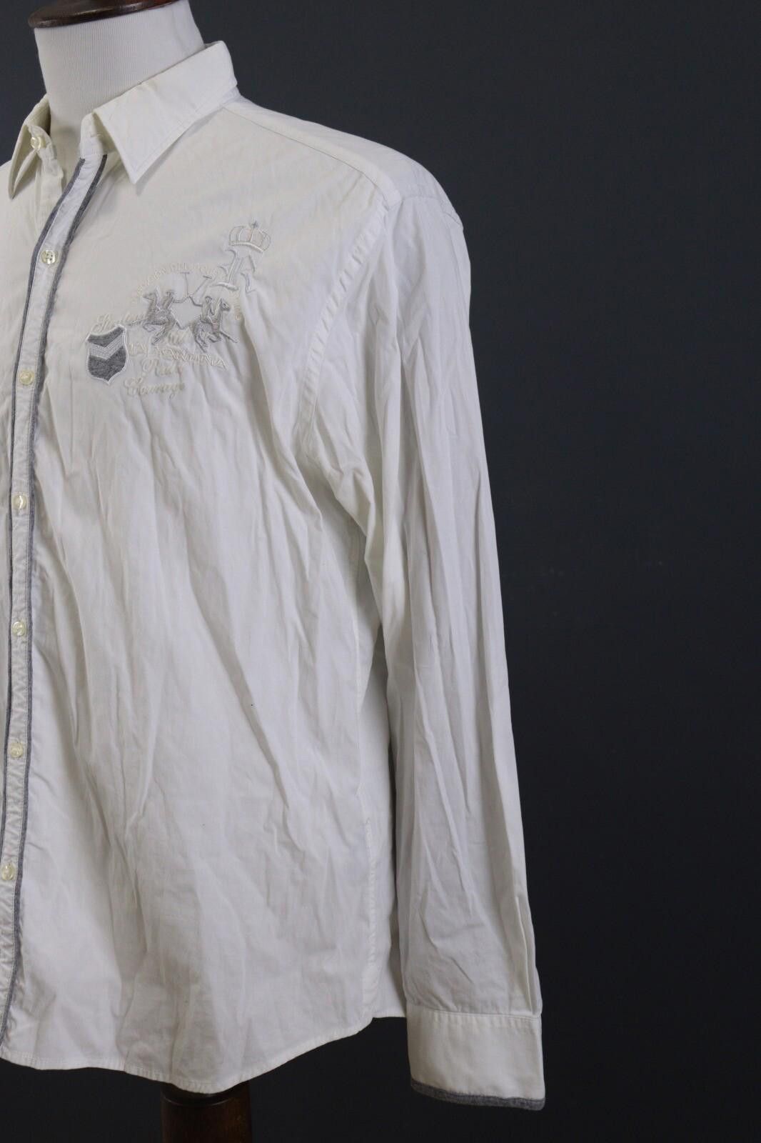 OVER THE STRiPES La Martina Buenos Aires White Dress Shirt 18 / 45 / XXL Size US XXL / EU 58 / 5 - 6 Thumbnail