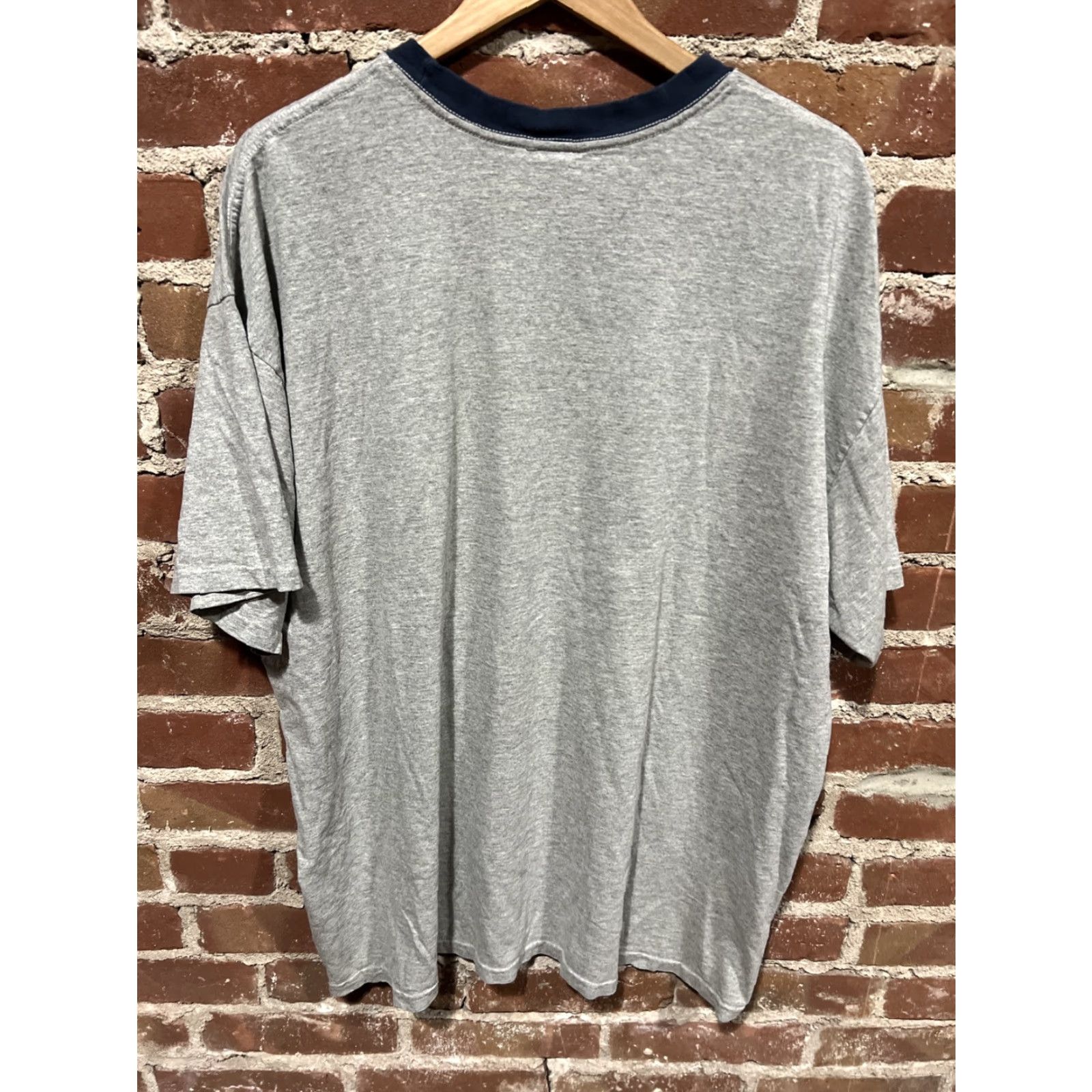 Nike VTG Nike Swoosh T-Shirt -2XL- Gray Embroidered Crew Neck Short Sleeve Mens Shirt Size US XXL / EU 58 / 5 - 3 Thumbnail