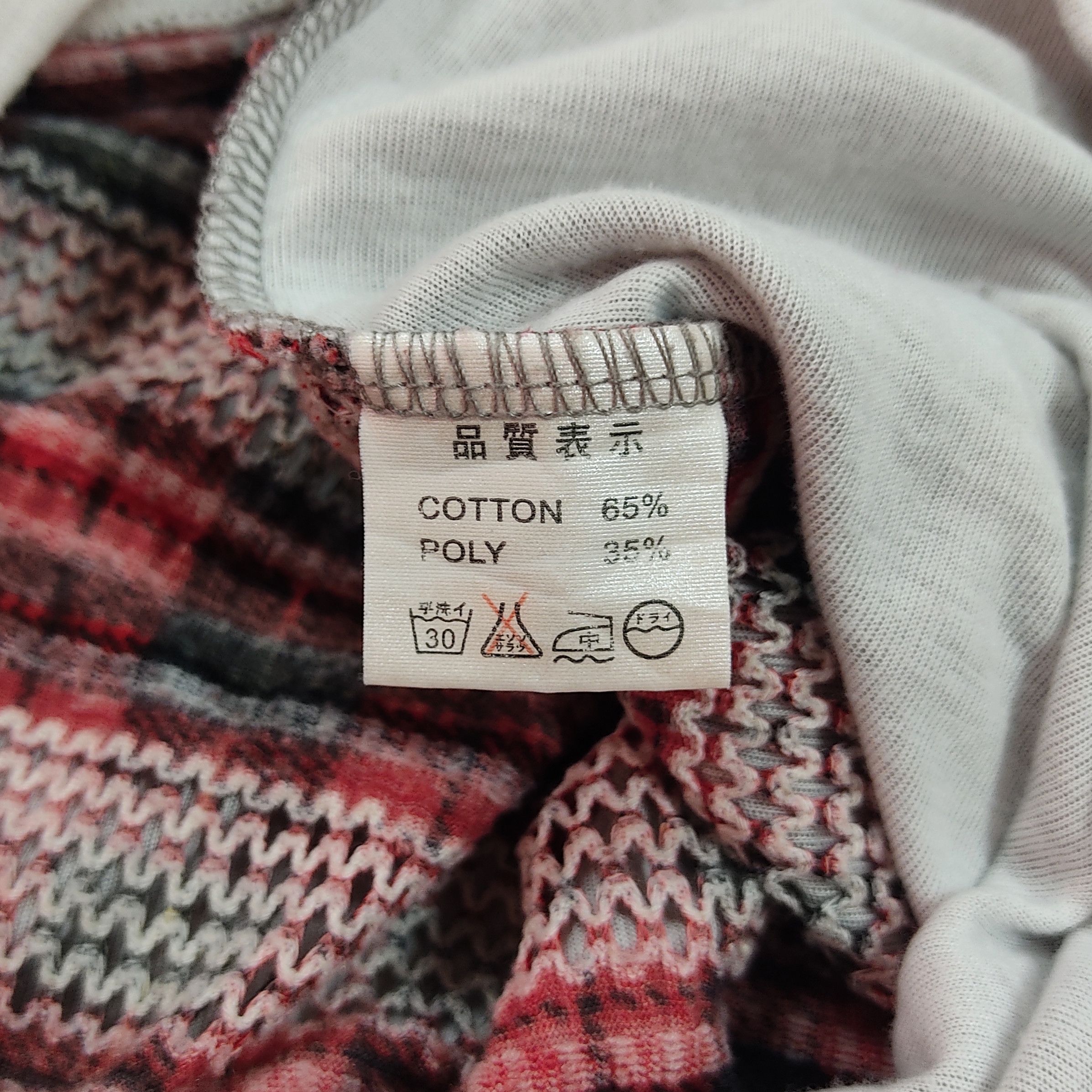 Japanese Brand BreathMINT Number(N)ine Aesthetic Grunge Plaid Layered Tee Size US S / EU 44-46 / 1 - 12 Thumbnail