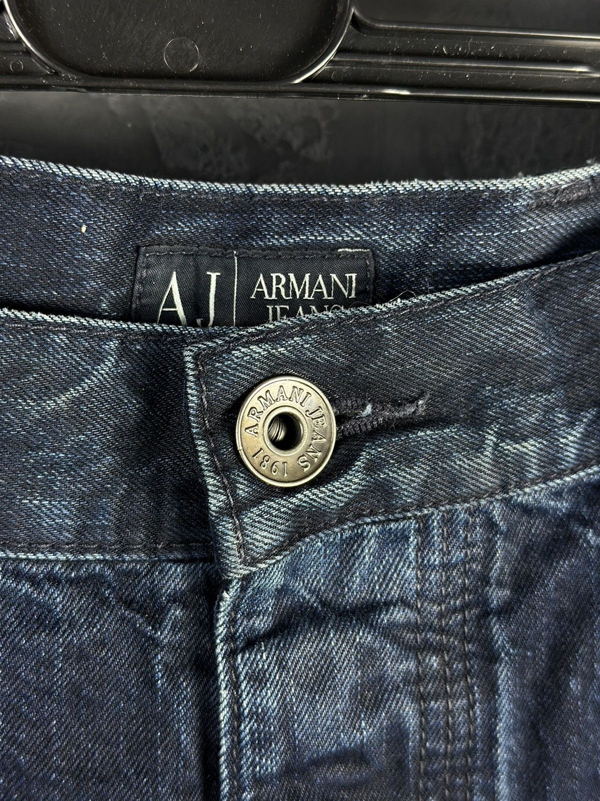 Armani × Japanese Brand Vintage Armani Jeans Japanese Distressed Jeans Size US 36 / EU 52 - 9 Thumbnail
