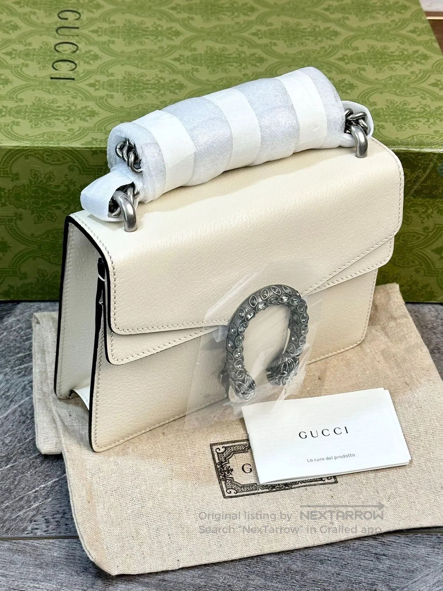 Gucci Gucci Small White Leather Dionysus. Size ONE SIZE - 3 Thumbnail