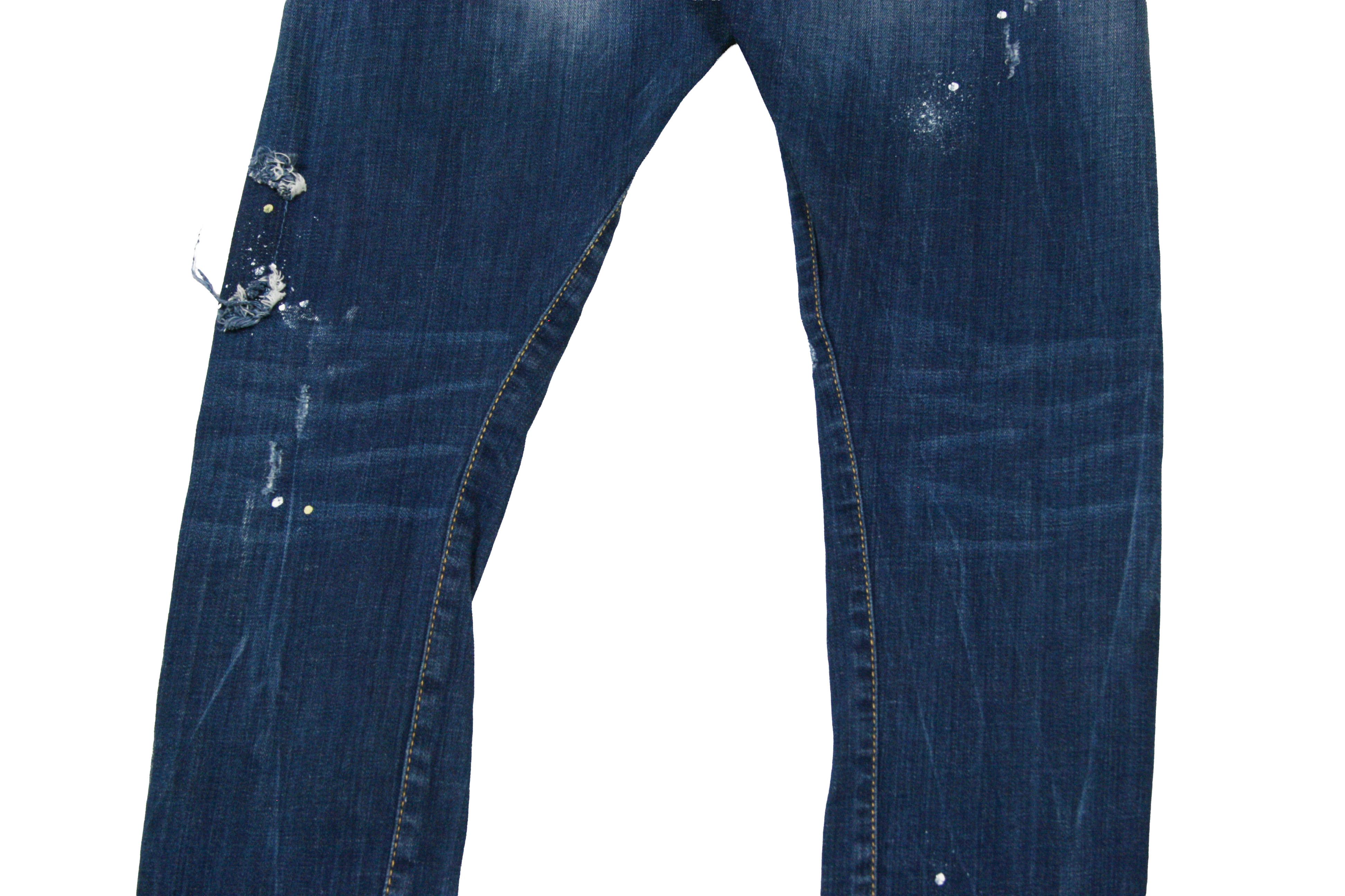 Dsquared2 Sexy Twist Painter Cropped Y2K Distressed Jeans Size US 30 / EU 46 - 6 Thumbnail
