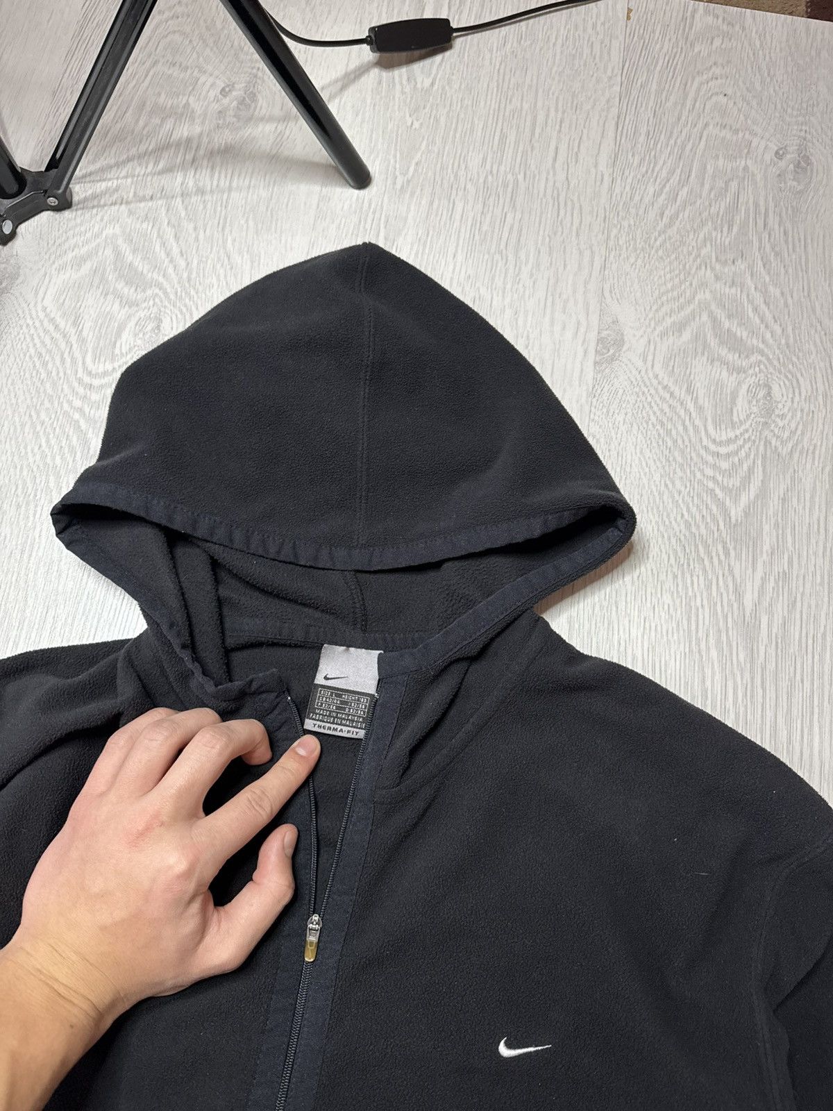 Nike RARE Nike Vintage Fleece Hoodie Swoosh Ninja Size US L / EU 52-54 / 3 - 3 Thumbnail