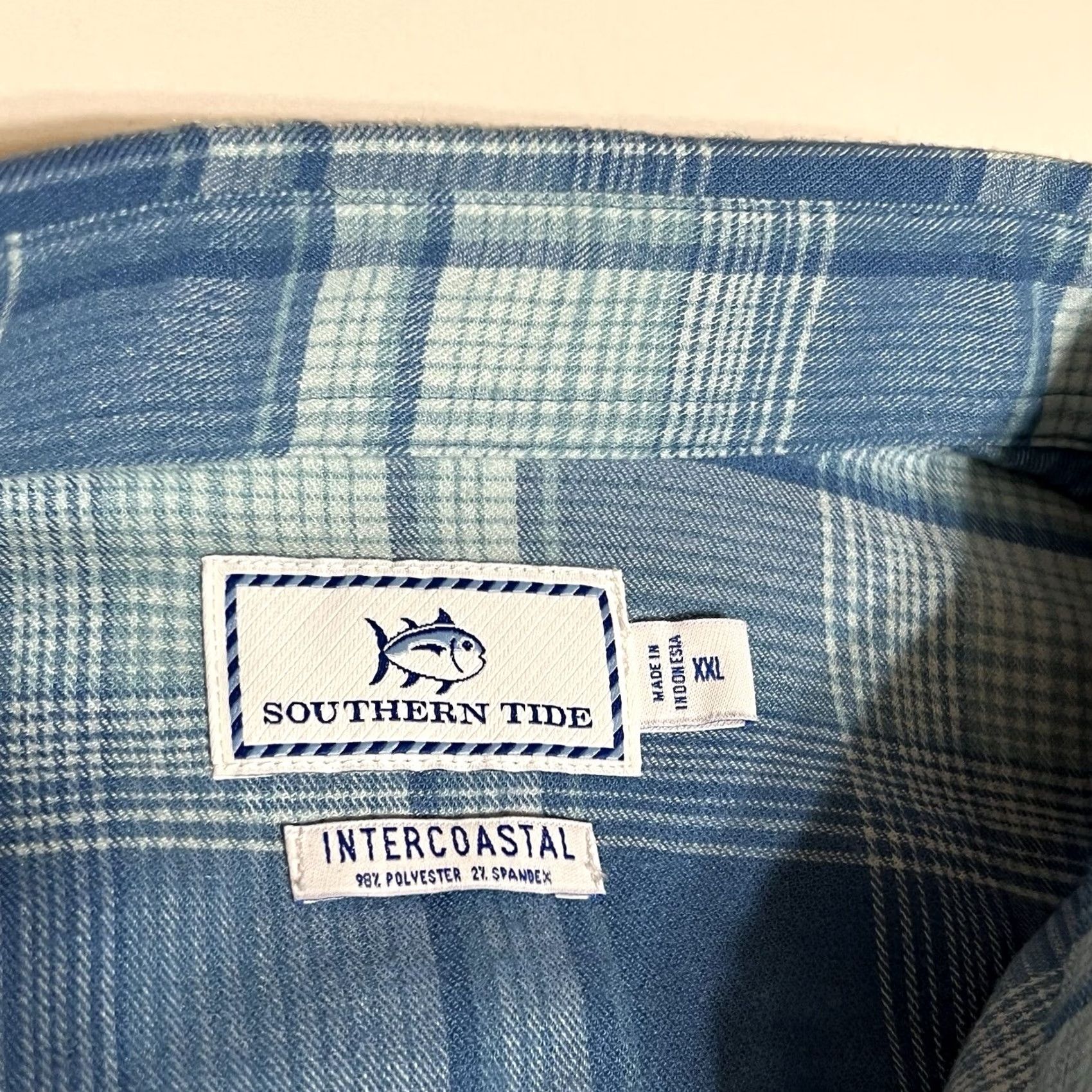 Southern Tide Southern Tide Shirt Men XXL Blue Plaid L/S Button-Down Size US XXL / EU 58 / 5 - 7 Thumbnail