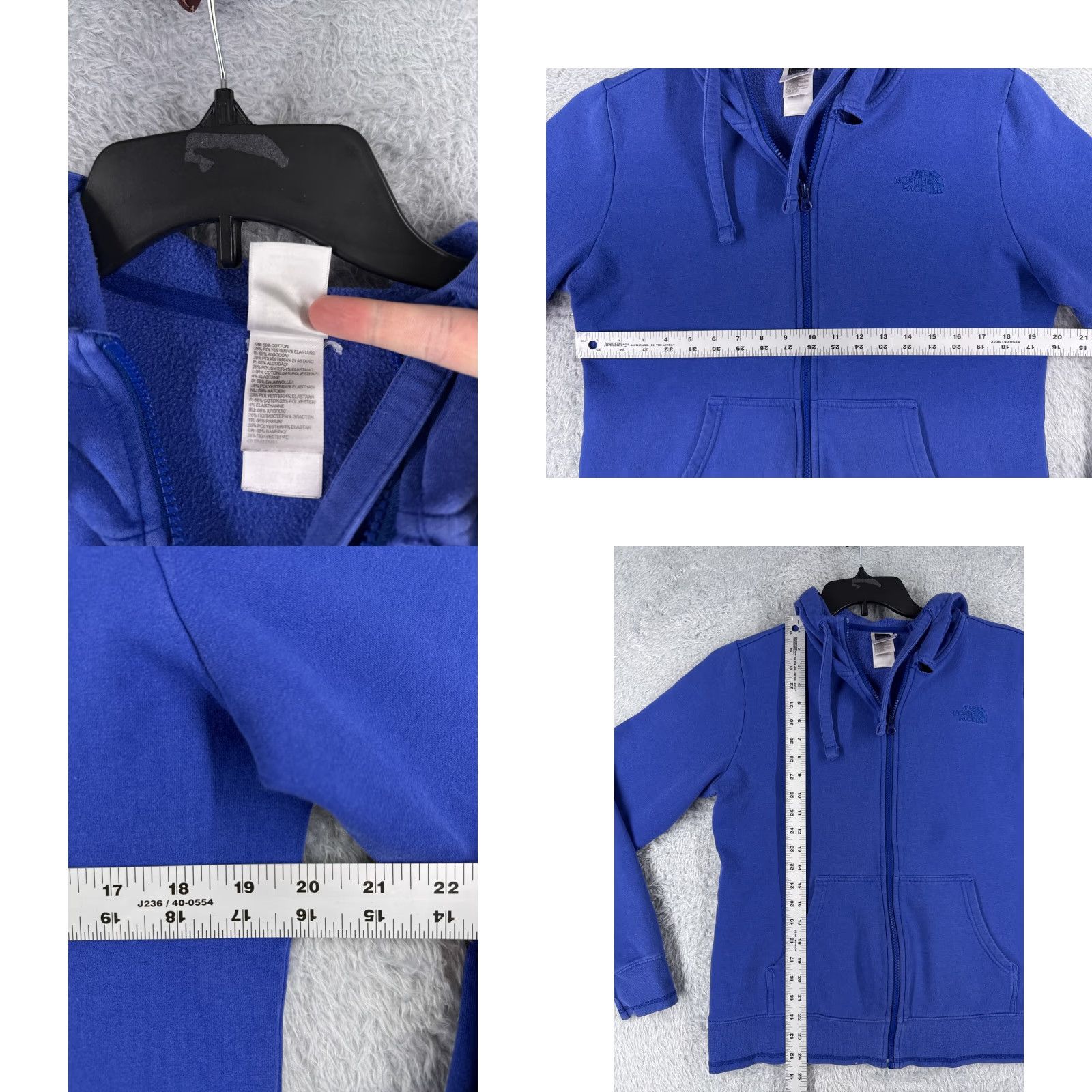 The North Face The North Face Jacket Women Large Blue Full Zip Hoodie Jersey Fabric READ Size L / US 10 / IT 46 - 8 Thumbnail