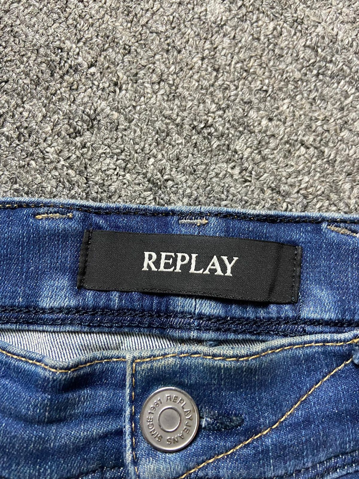Replay × Vintage Replay Brand Regular Fit Denim Jeans (123) Size US 30 / EU 46 - 10 Thumbnail