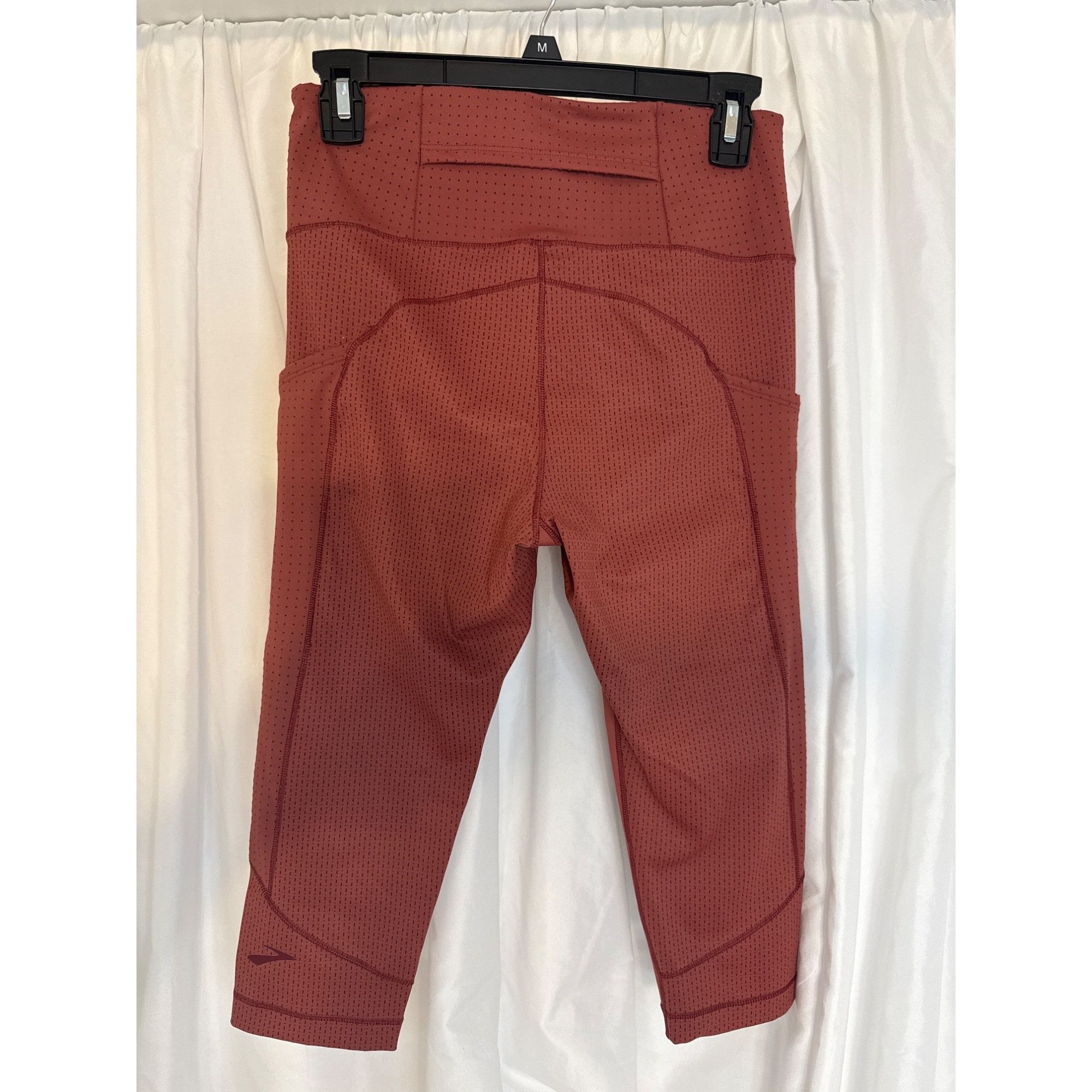 Brooks Brooks Method Womens Medium Terracotta 1/2 Crop Leggings 4 P Size 27" / US 4 / IT 40 - 6 Thumbnail