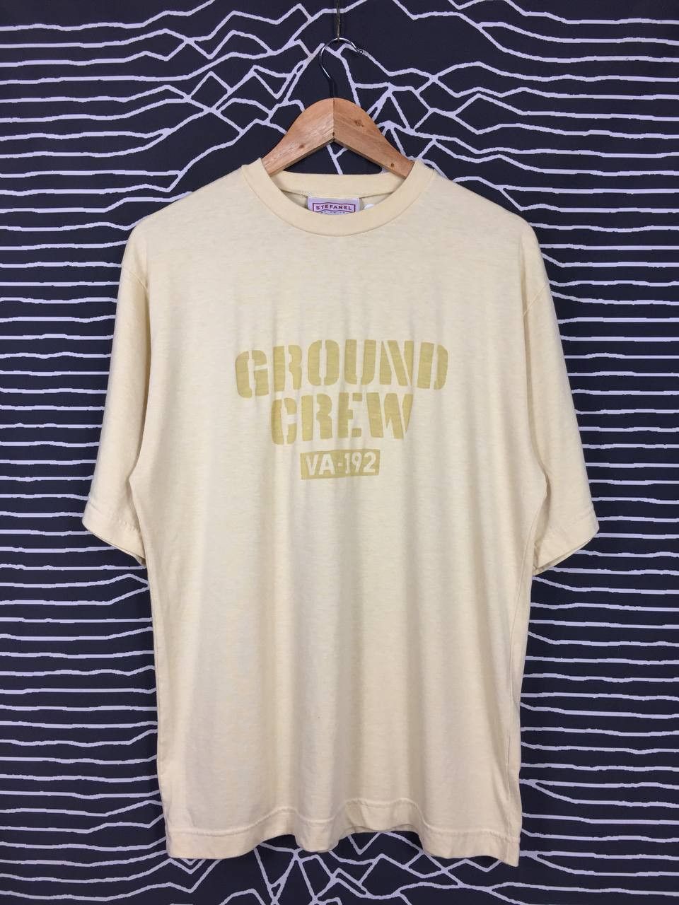 Vintage Vtg Stefanel Ground Crew VA-192 Made In Italy Tee Size US M / EU 48-50 / 2 - 2 Thumbnail