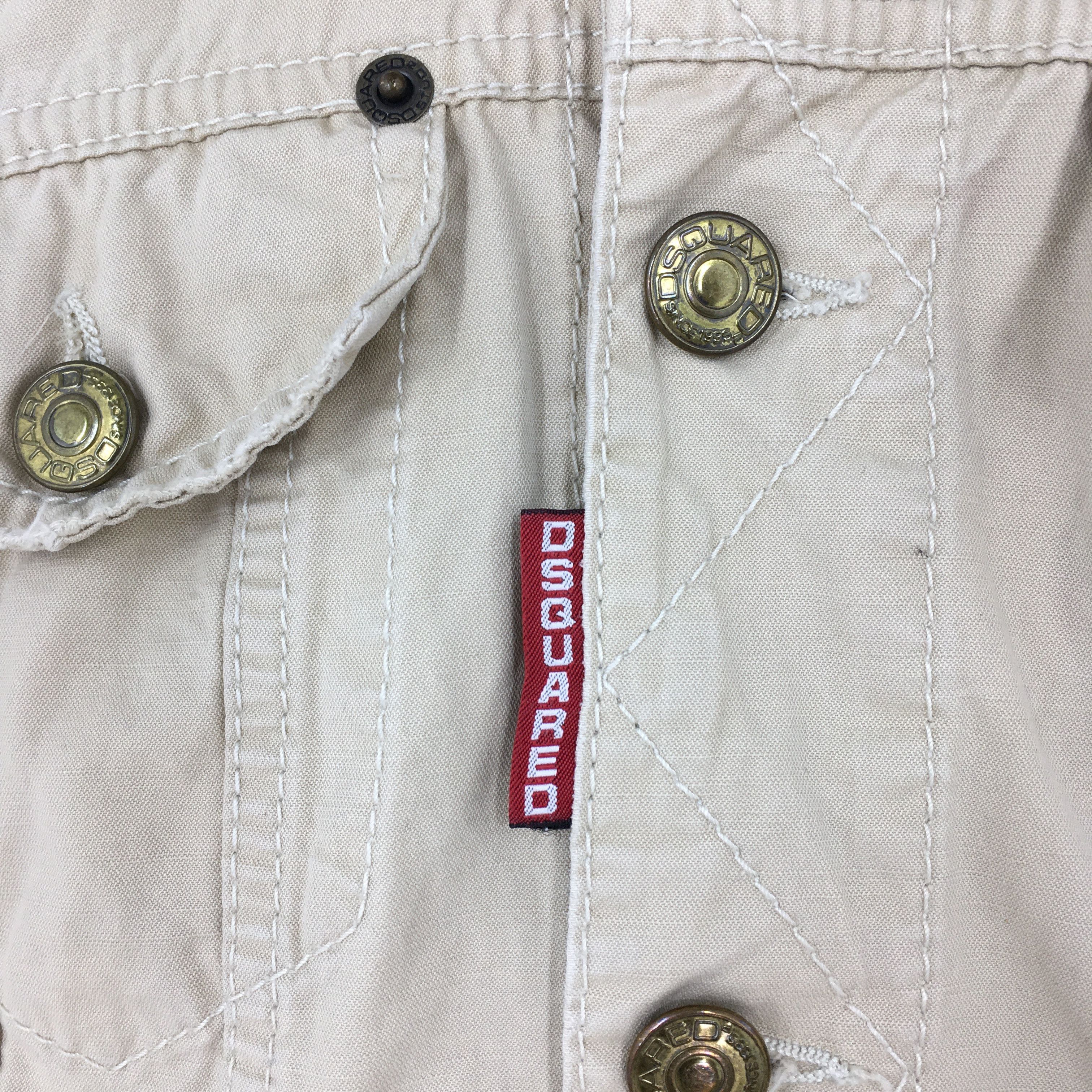 Dsquared2 × Vintage Dsquared Crop Top Women Denim Jacket Trucker Small Size S / US 4 / IT 40 - 5 Thumbnail