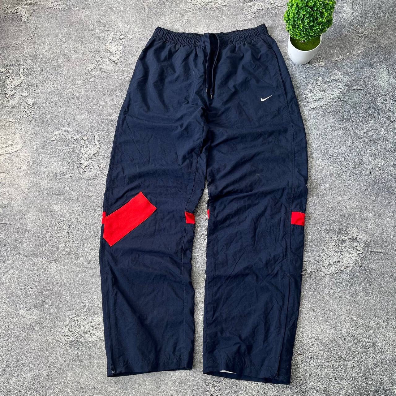 Nike Nike Vintage Track Pants Parashute Blue Windbreake Joggers Size US 33 - 13 Thumbnail