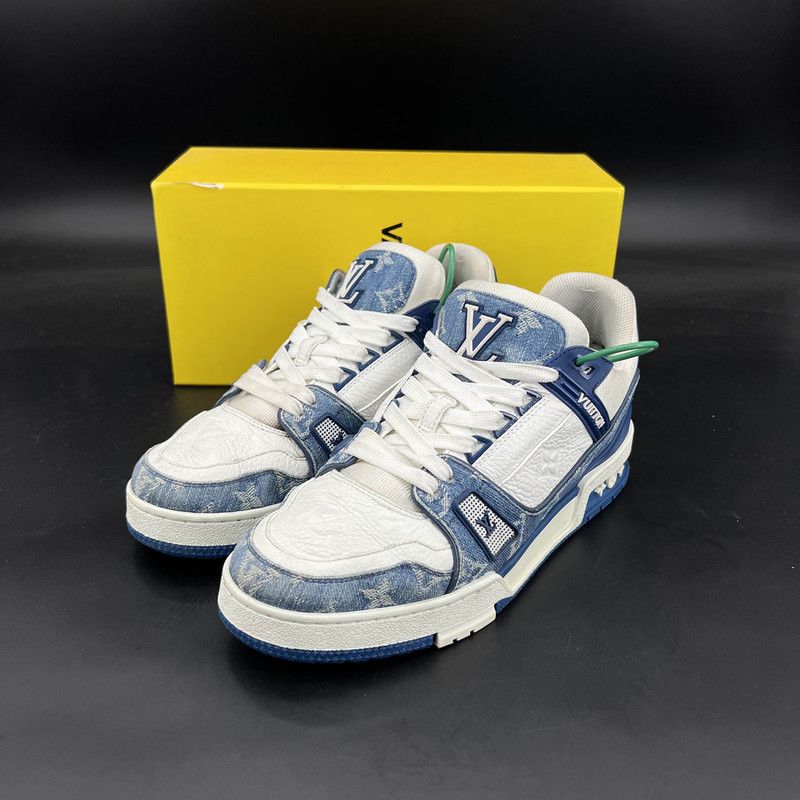 Louis Vuitton Louis Vuitton Denim Trainer Low-Top Fashion Sneakers 0079 Size US 10 / EU 43 - 1 Thumbnail