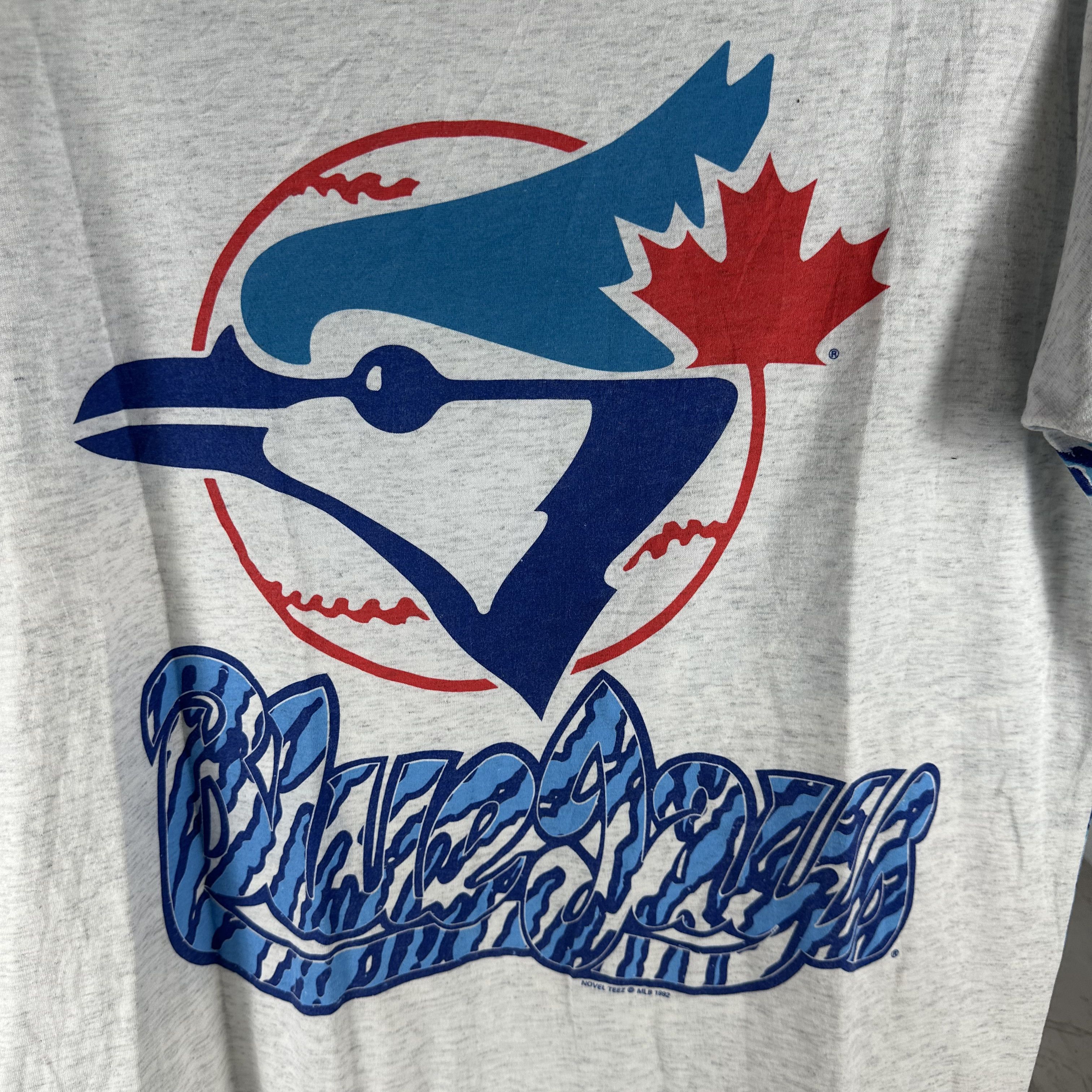 Vintage ​1992 Toronto Blue Jays Baseball MLB Double Sided T-shirt Size US XL / EU 56 / 4 - 2 Thumbnail