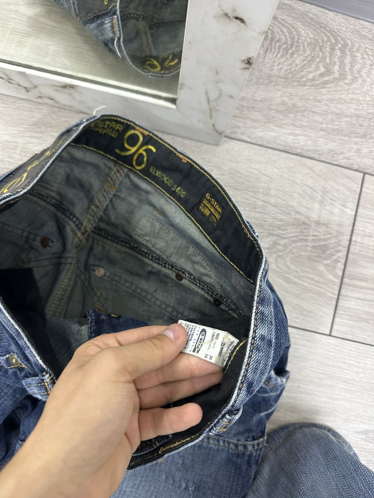 G-Star G-Star Raw 96 Vintage Y2K Jeans Distressed Baggy Size US 32 / EU 48 - 9 Thumbnail