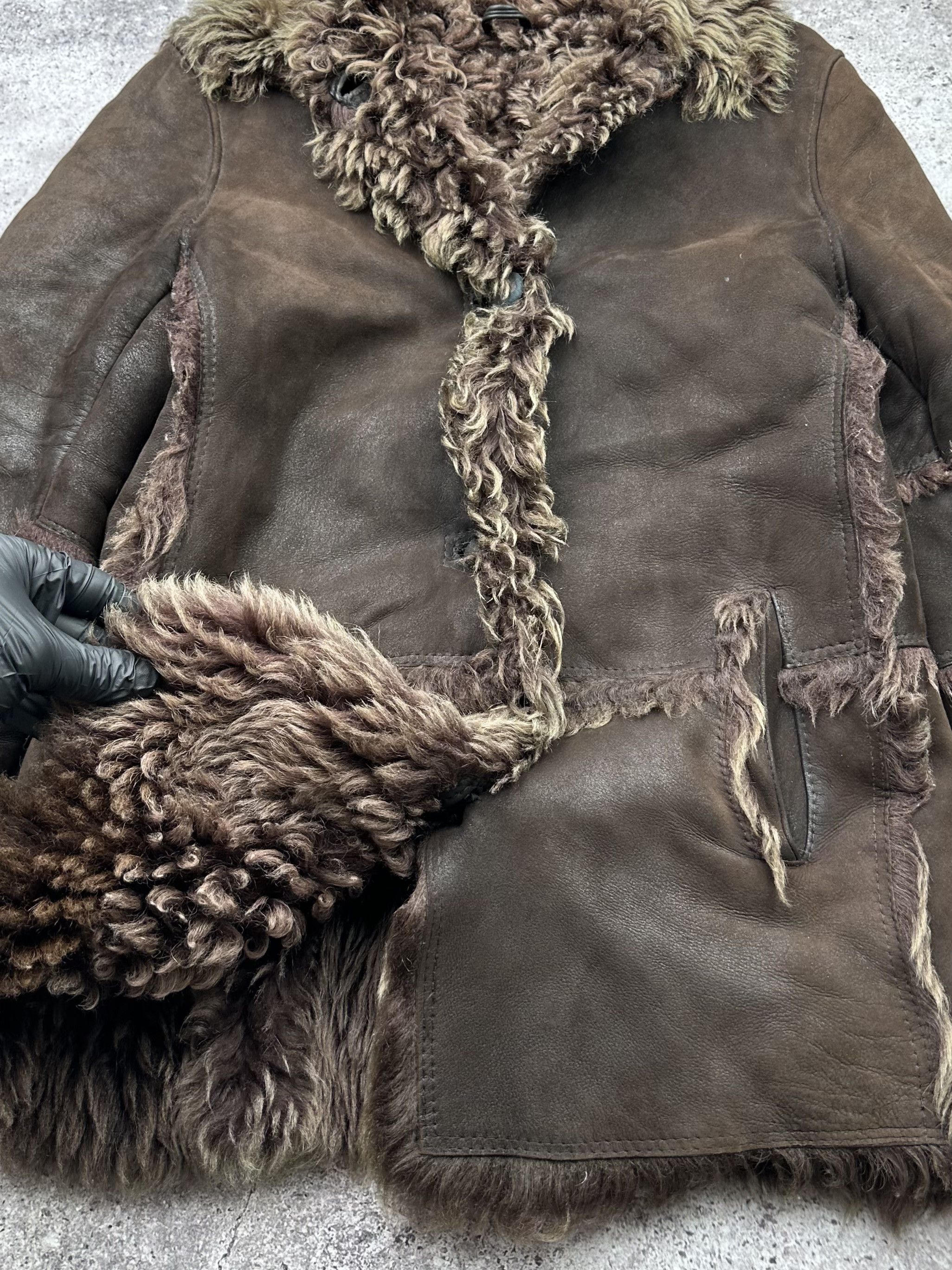 Japanese Brand Vintage Real Sheepskin Coat C267(V97) Size M / US 6-8 / IT 42-44 - 4 Thumbnail