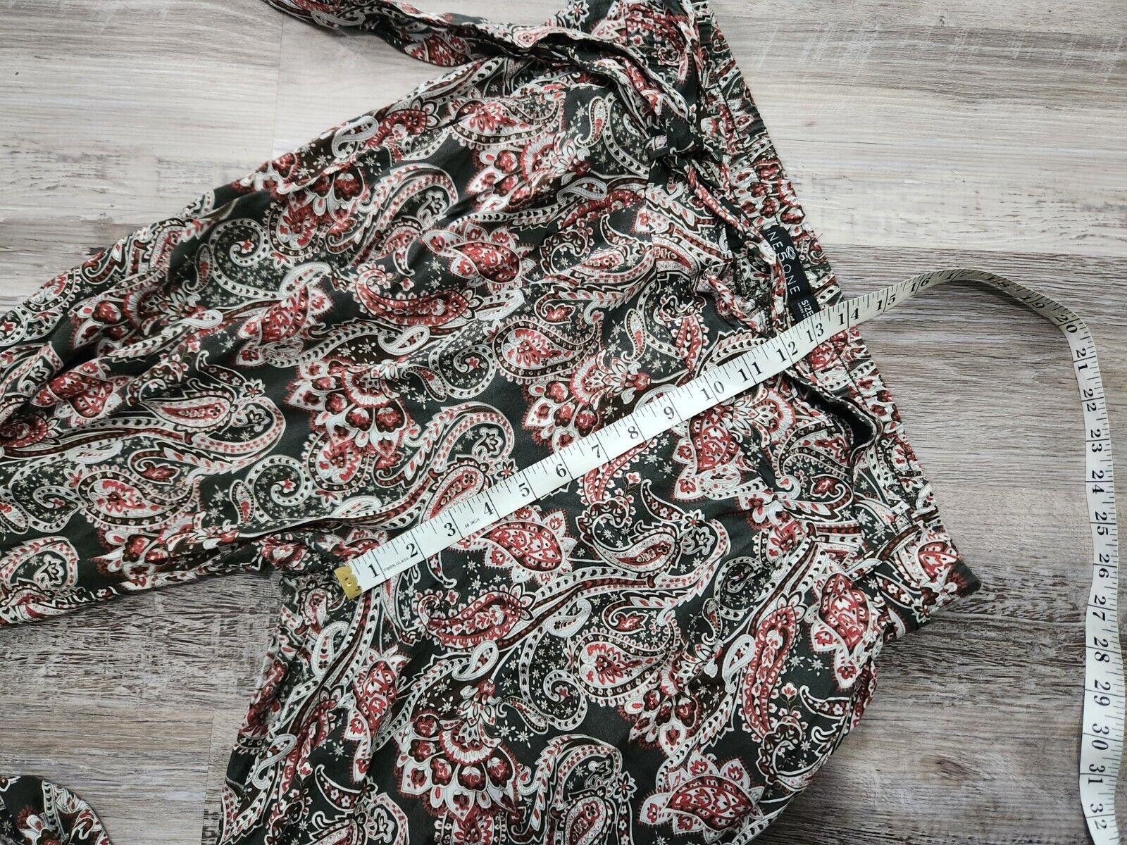 Designer One Five One Pants Large Hippie Boho Harem Tapered Paisley Size 36" / US 14 / IT 50 - 8 Thumbnail