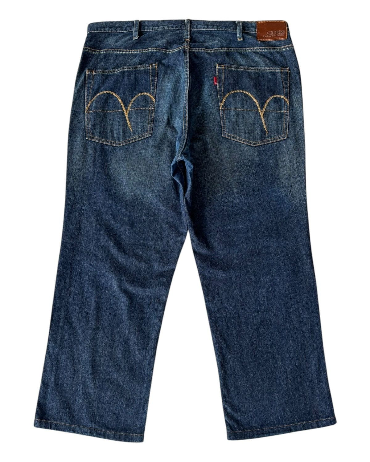 Edwin × If Six Was Nine × Le Grande Bleu (L.G.B.) 🔥VINTAGE EDWIN GOLD RUSH OVERSIZED DENIM BAGGY JEANS Size US 42 / EU 58 - 8 Thumbnail