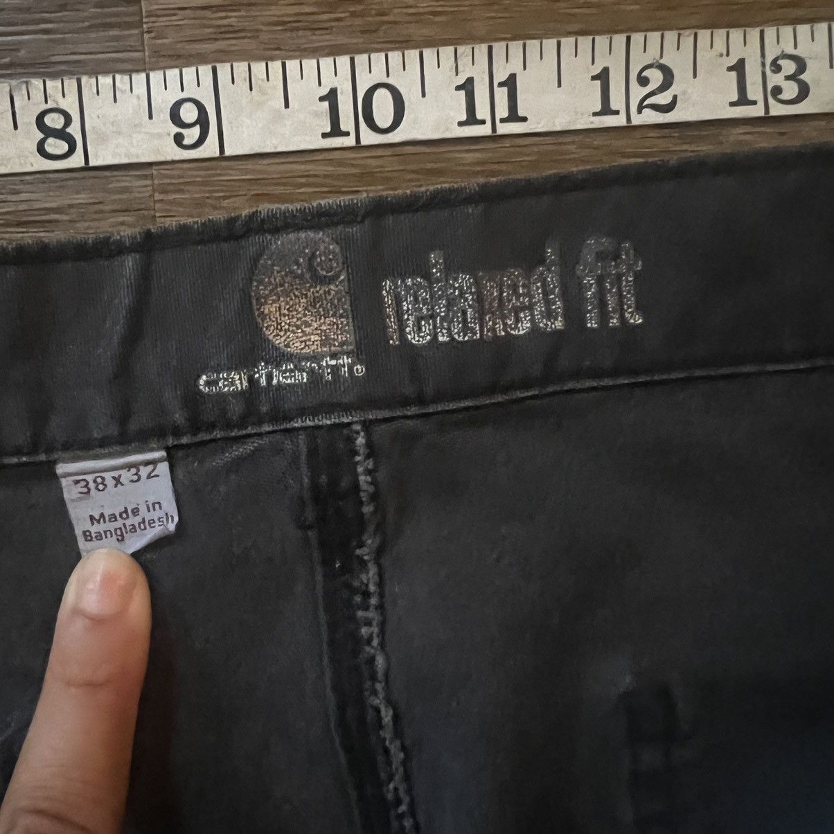 Carhartt Relaxed Fit Black Carhartt Pants 38x32 Size US 38 / EU 54 - 4 Thumbnail