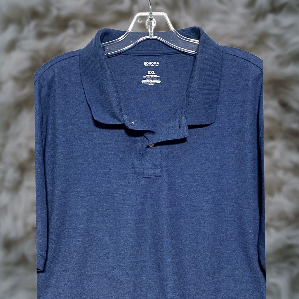 Vintage VINTAGE Sonoma Blue Polo Shirt Men XXL Preppy Golf Classic Capsule Rugby Stretch Casual Size US XXL / EU 58 / 5 - 1 Thumbnail