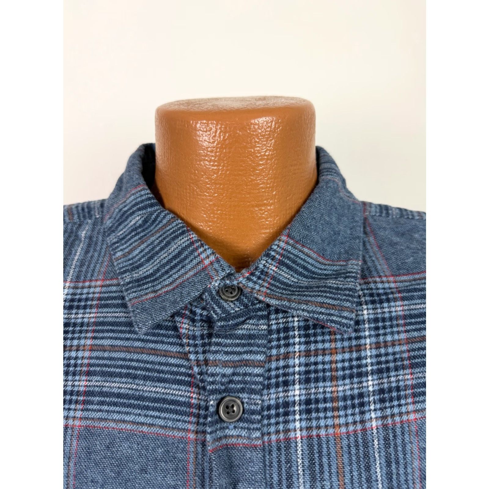 Eddie Bauer Eddie Bauer Flannel Shirt Men XXL Tight Fit Blue Plaid Cotton Button Up Outdoors Size US XXL / EU 58 / 5 - 4 Thumbnail