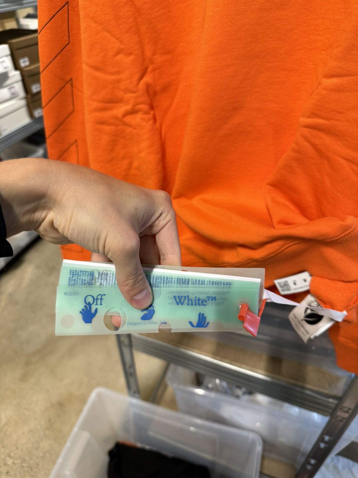 Off-White Off-White Diag Printed Sweatshirt NEW 700$ Size US XXL / EU 58 / 5 - 8 Thumbnail