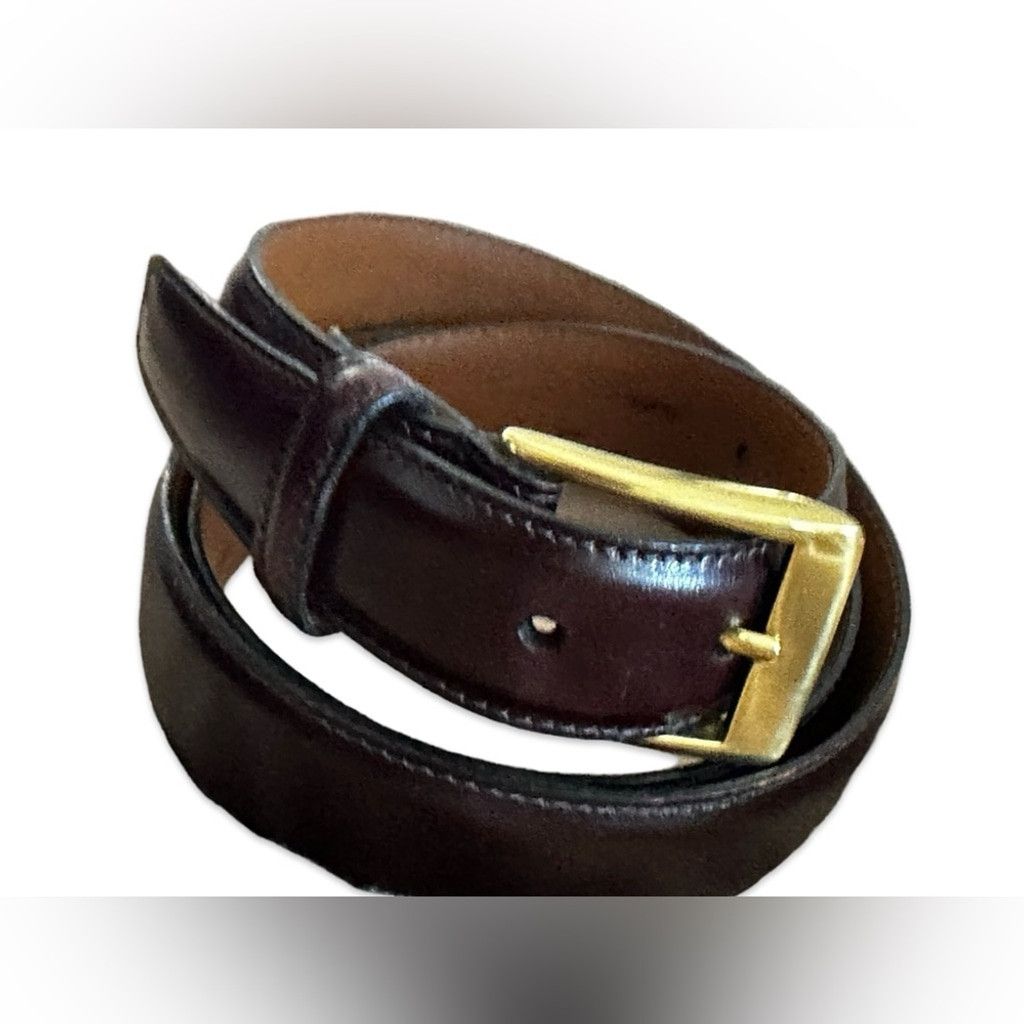 Cole Haan Cole Haan Genuine Leather Dress Belt Brown Men’s 38/95. Size 38 - 1 Thumbnail