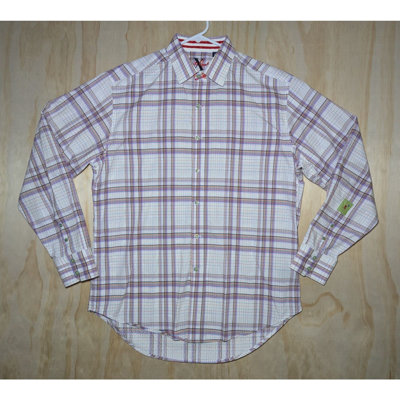 Robert Graham Robert Graham Men's Large X Collection Plaid Button Shirt Size US L / EU 52-54 / 3 - 1 Thumbnail