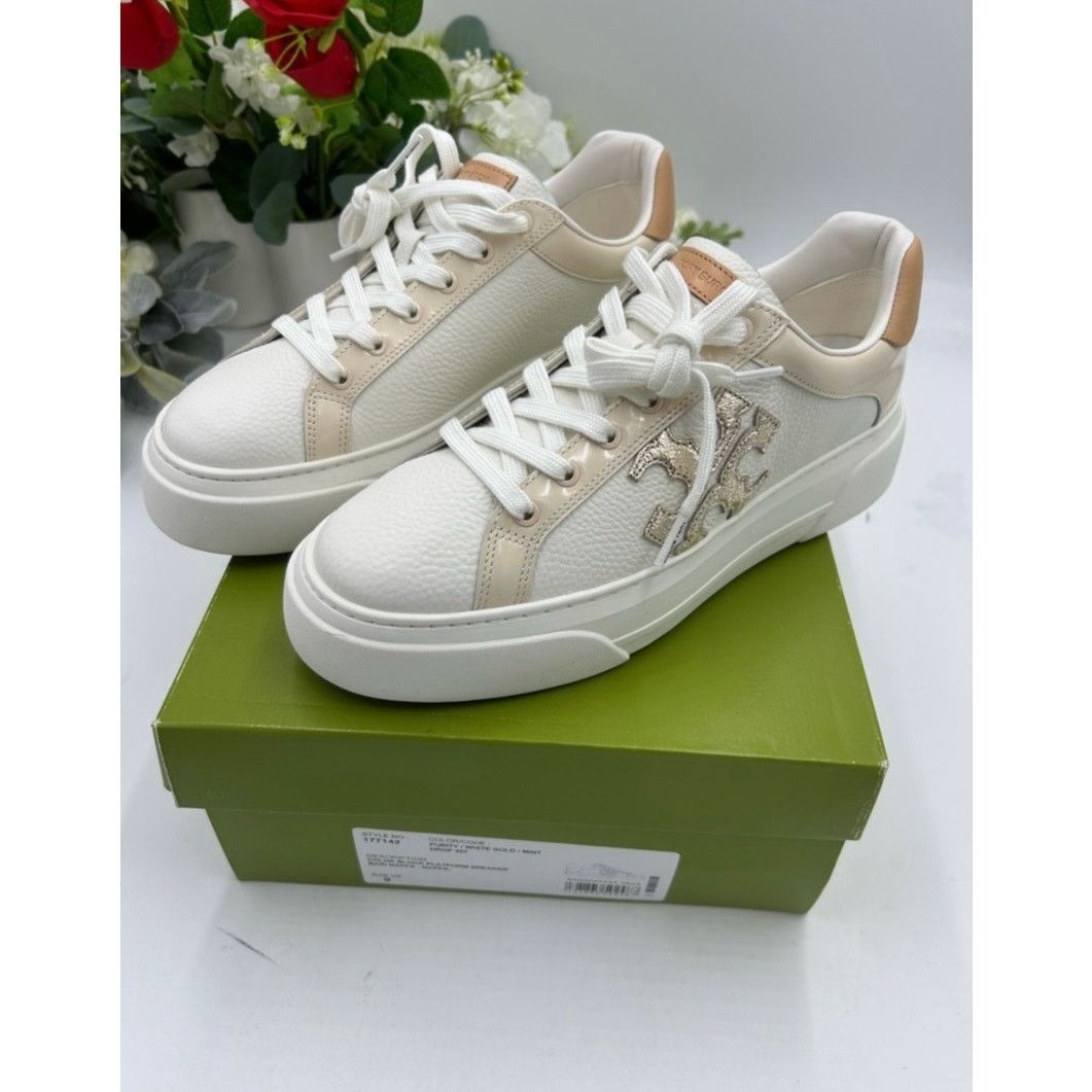 Tory Burch Tory Burch color block leather platform sneakers size 9 Size US 9 / IT 39 - 3 Thumbnail
