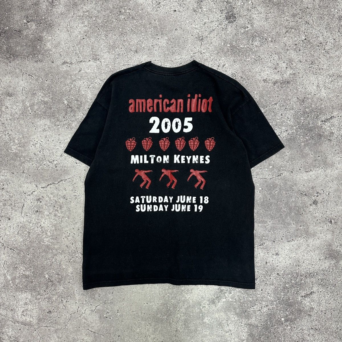 Band Tees Vintage 00s Green Day 2005 tee American Idiot 2 side print Size US M / EU 48-50 / 2 - 2 Thumbnail