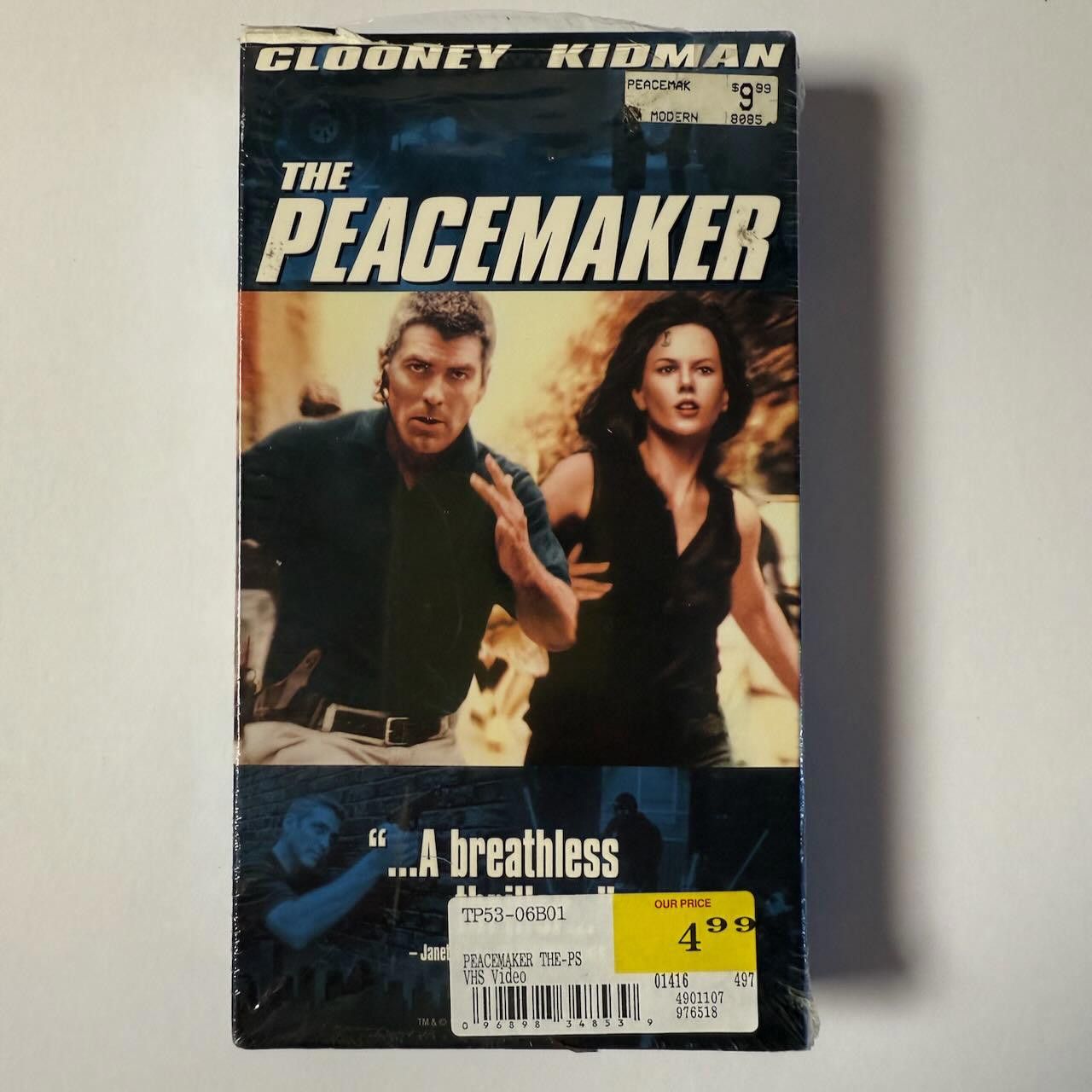 Designer RARE The Peacemaker VHS 1998 Clooney & Kidman SKG DS Size ONE SIZE - 1 Thumbnail