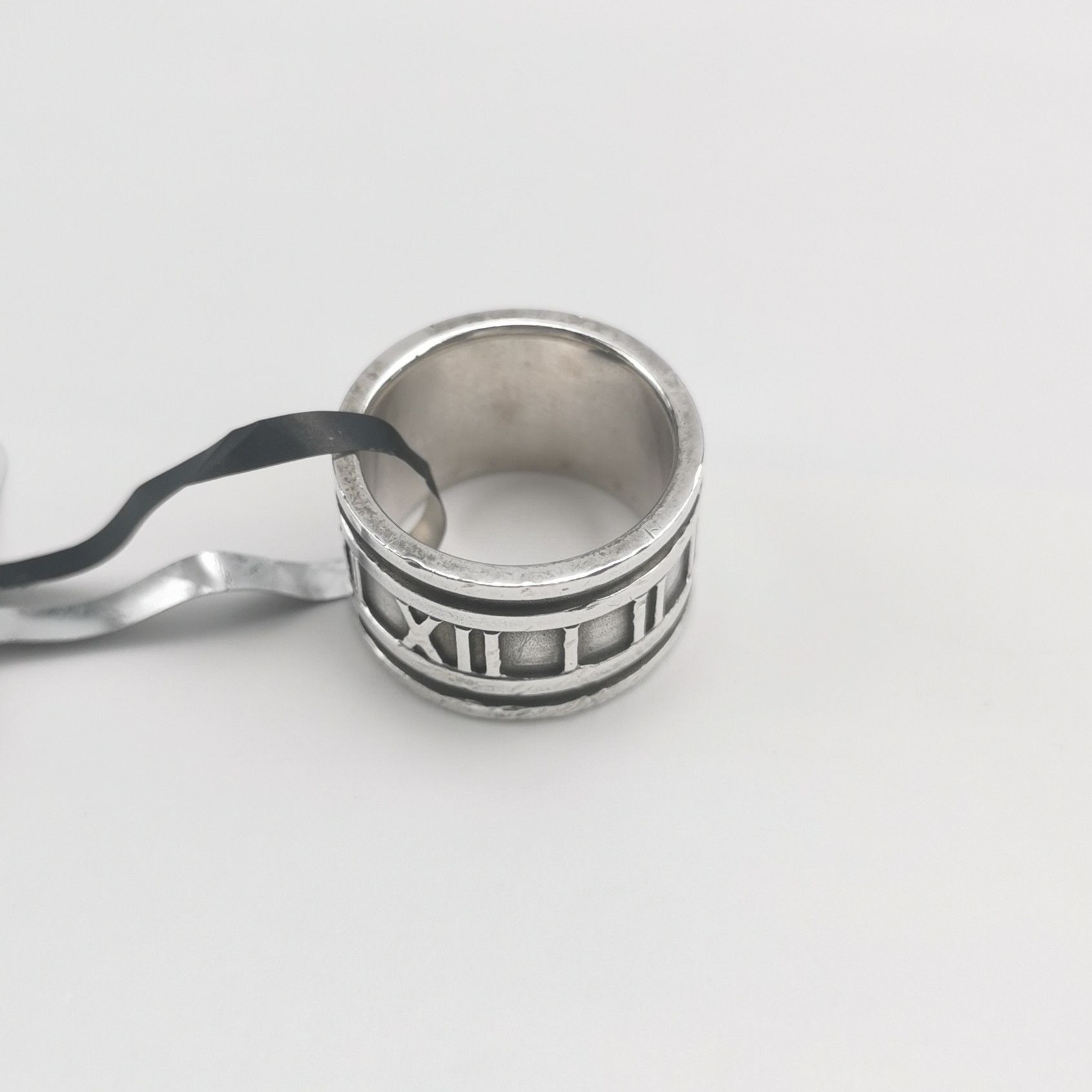 Tiffany & Co. Tiffany & Co. Atlas S925 Roman Numeral Ring Size 12 -z2505 Size ONE SIZE - 6 Thumbnail